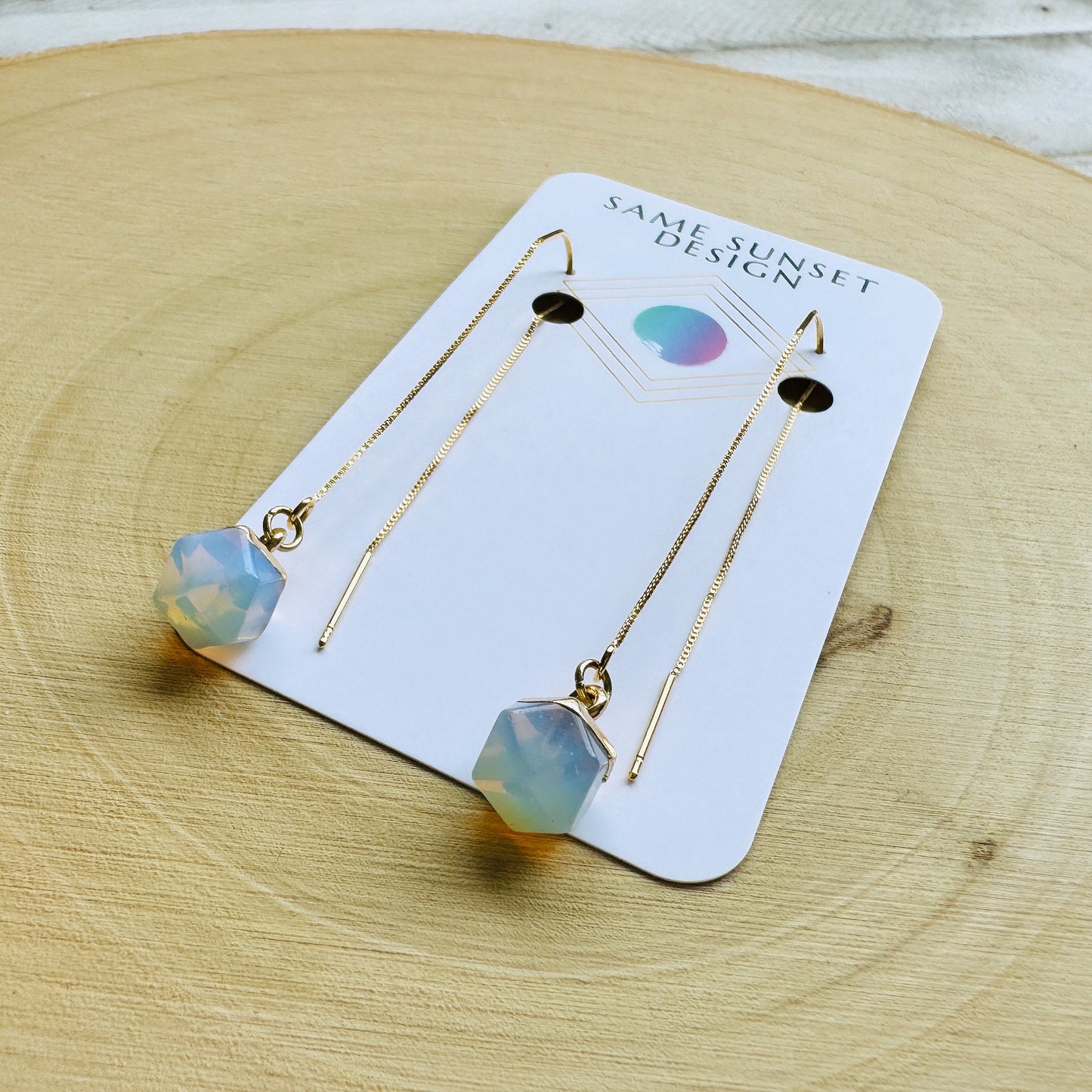 Opalite Threader Earrings