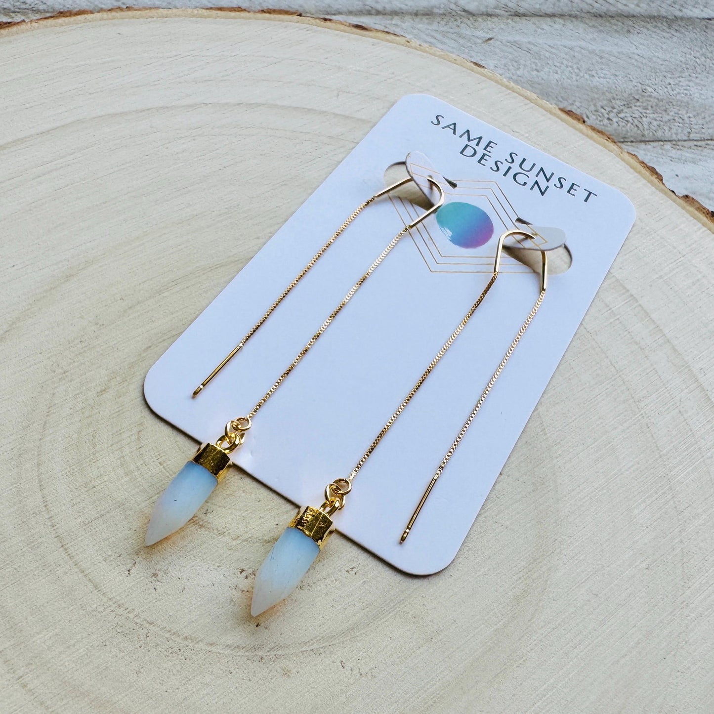 Opalite Threader Earrings