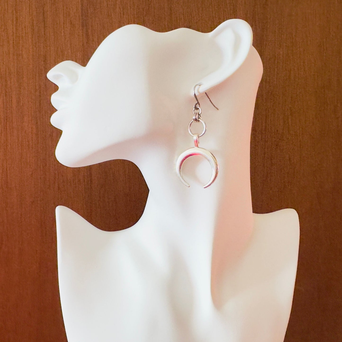 Silver Moon Earrings