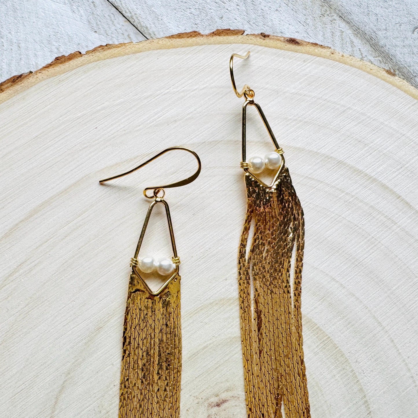 Freshwater Pearl Fringe Earrings