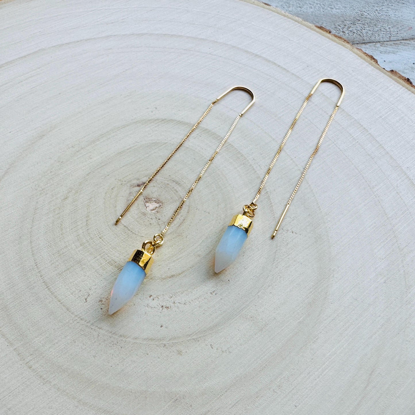 Opalite Threader Earrings