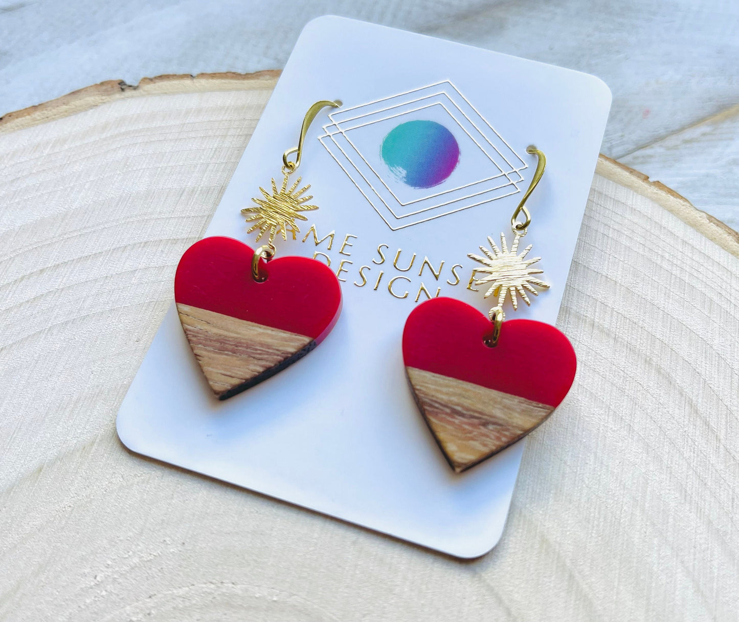 Red Heart Earrings