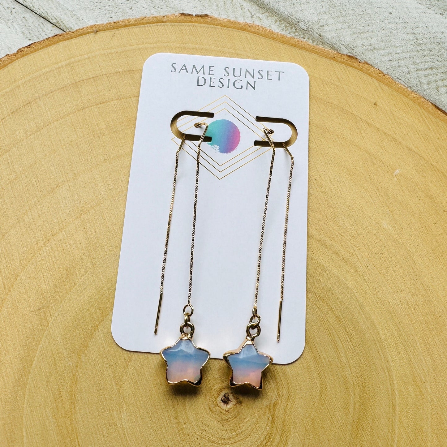Opalite Threader Earrings
