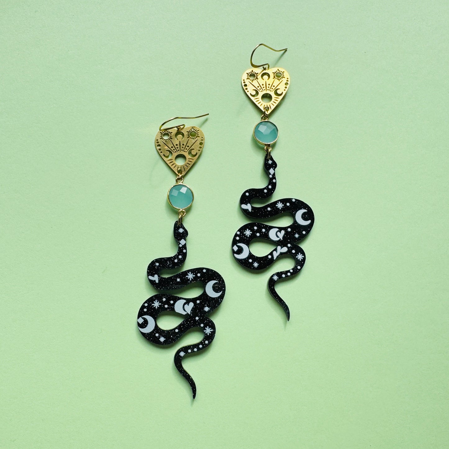 Snake Planchette Earrings