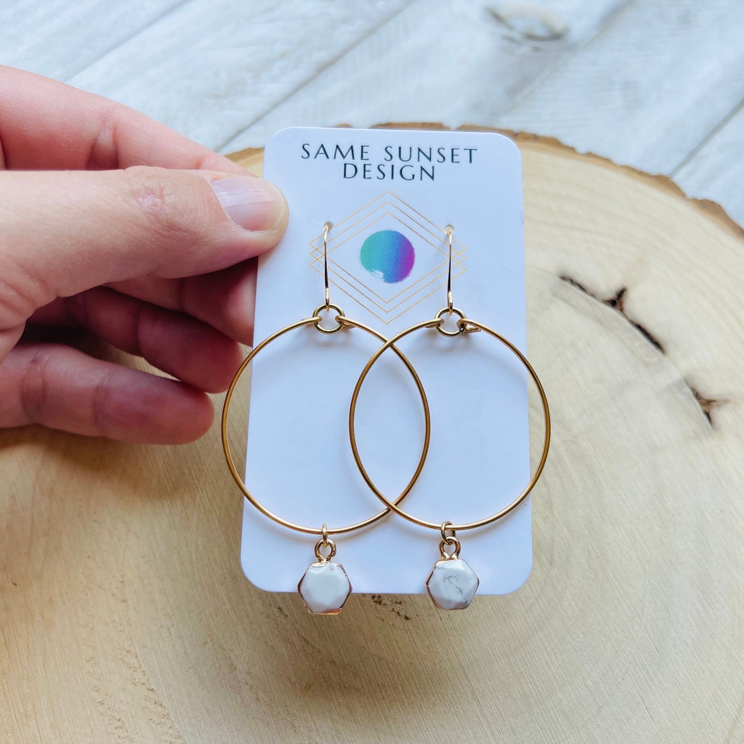 Howlite Earrings