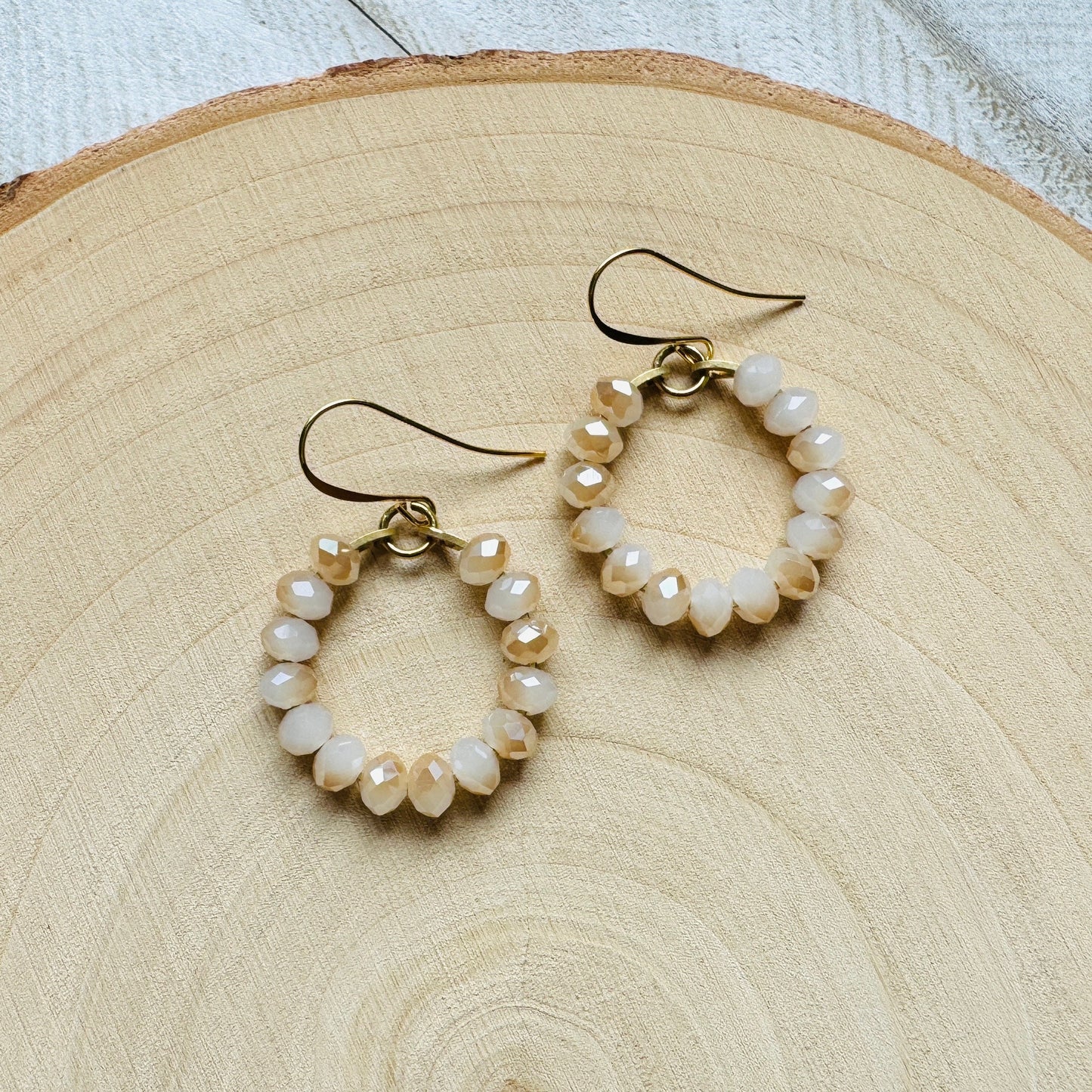 Beaded Hoop Earrings