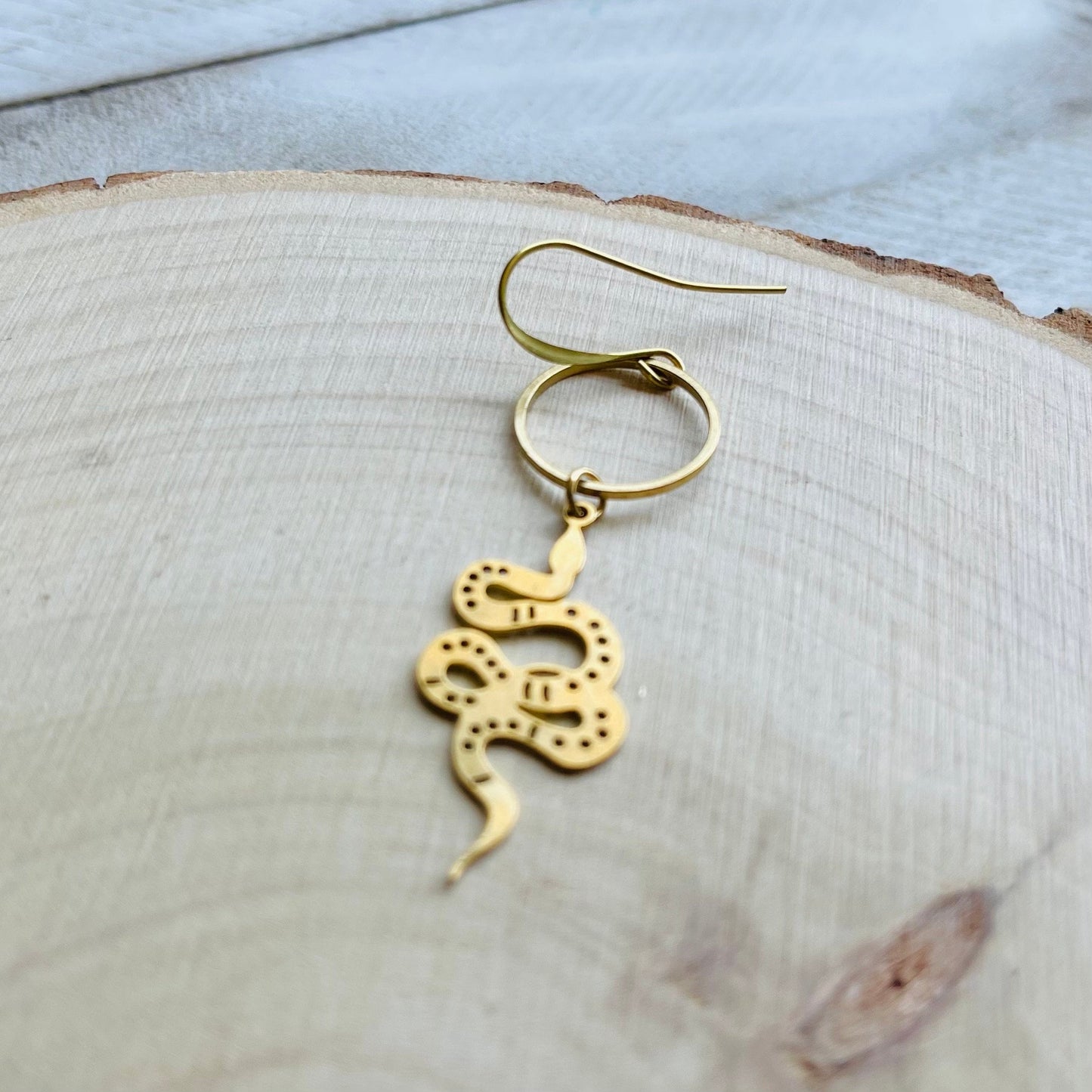 Single Snake Earring