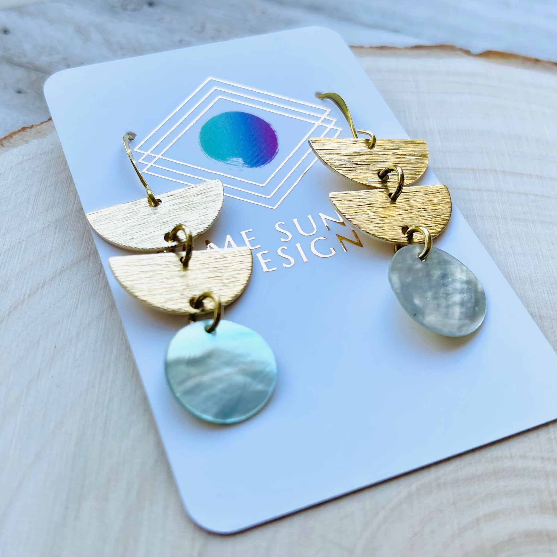 Abalone Earrings, Boho Earrings, Witchy Earrings, Wanderlust Jewelry, Unique Gifts for Sister, Western Earrings Dangle, Fun Birthday Gift