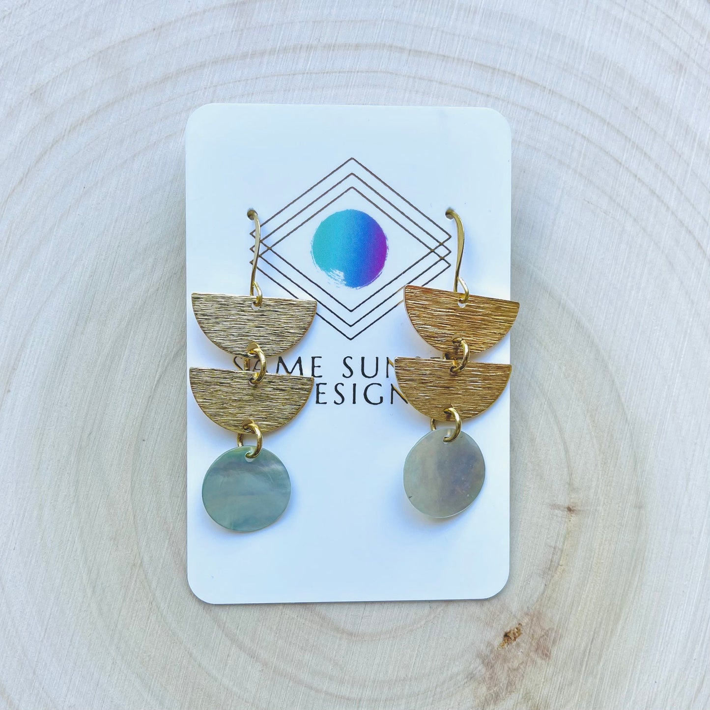Abalone Earrings, Boho Earrings, Witchy Earrings, Wanderlust Jewelry, Unique Gifts for Sister, Western Earrings Dangle, Fun Birthday Gift