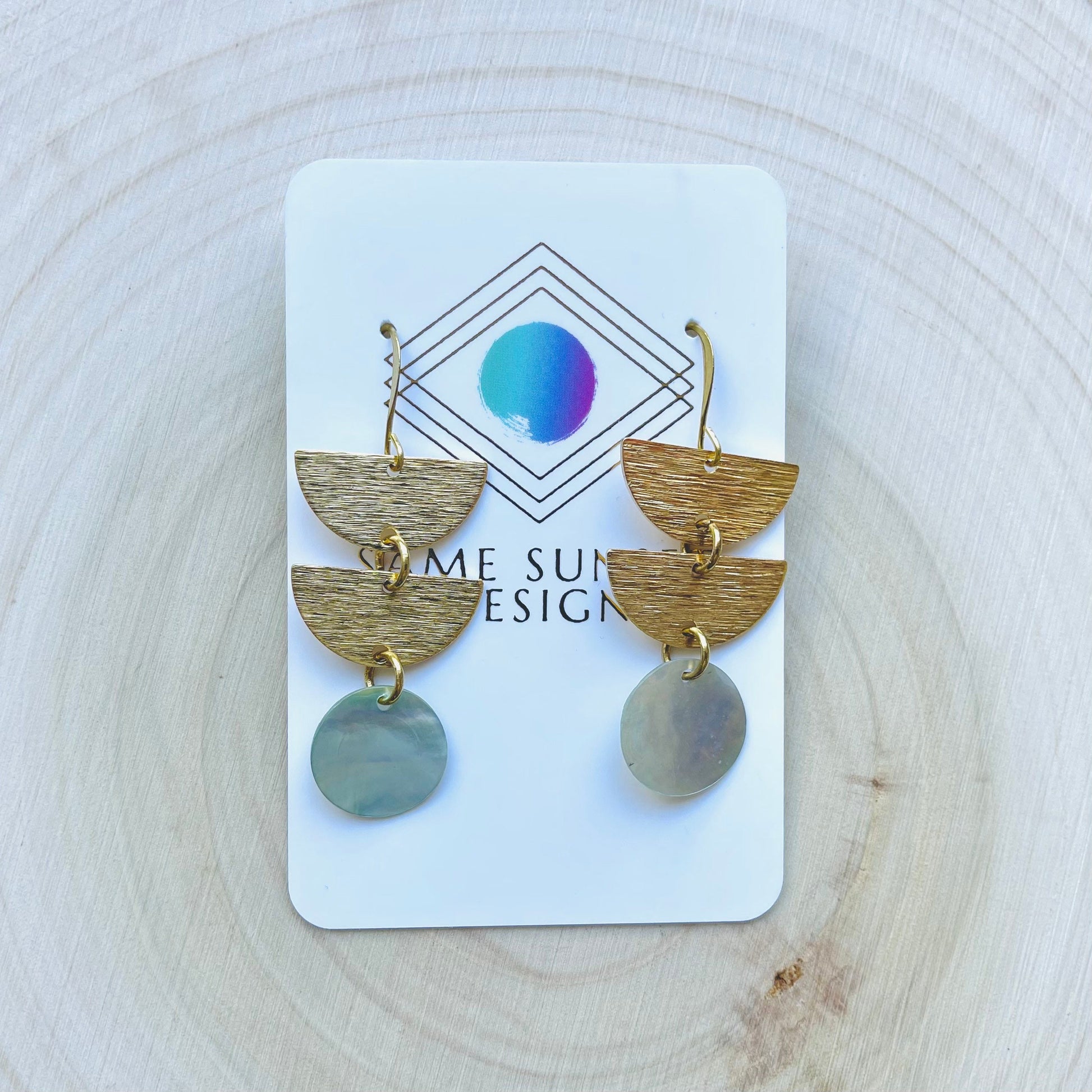 Abalone Earrings, Boho Earrings, Witchy Earrings, Wanderlust Jewelry, Unique Gifts for Sister, Western Earrings Dangle, Fun Birthday Gift