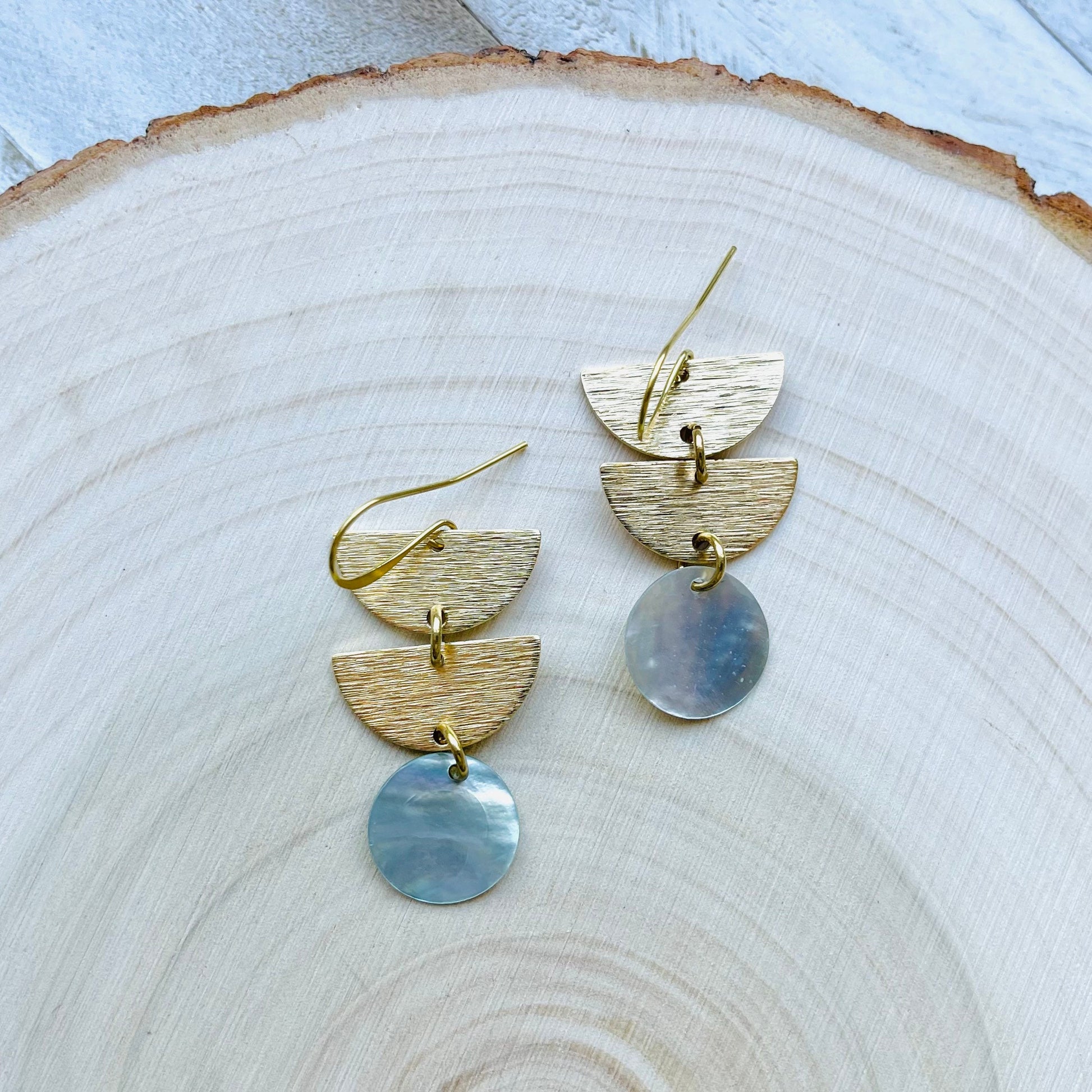 Abalone Earrings, Boho Earrings, Witchy Earrings, Wanderlust Jewelry, Unique Gifts for Sister, Western Earrings Dangle, Fun Birthday Gift