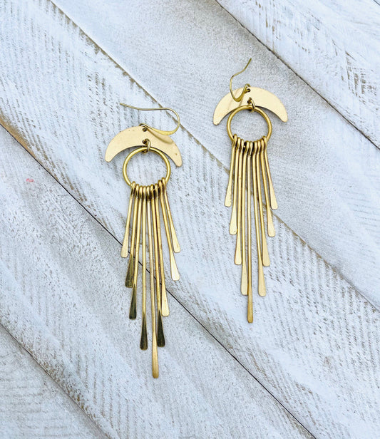Fringe Earrings Dangle, Western Earrings Dangle, Witchy Earrings, Boho Earrings, Witchy Gifts for Women, Best Gifts for Aunt