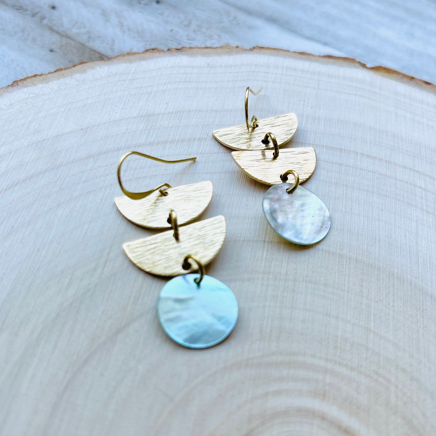 Abalone Earrings, Boho Earrings, Witchy Earrings, Wanderlust Jewelry, Unique Gifts for Sister, Western Earrings Dangle, Fun Birthday Gift