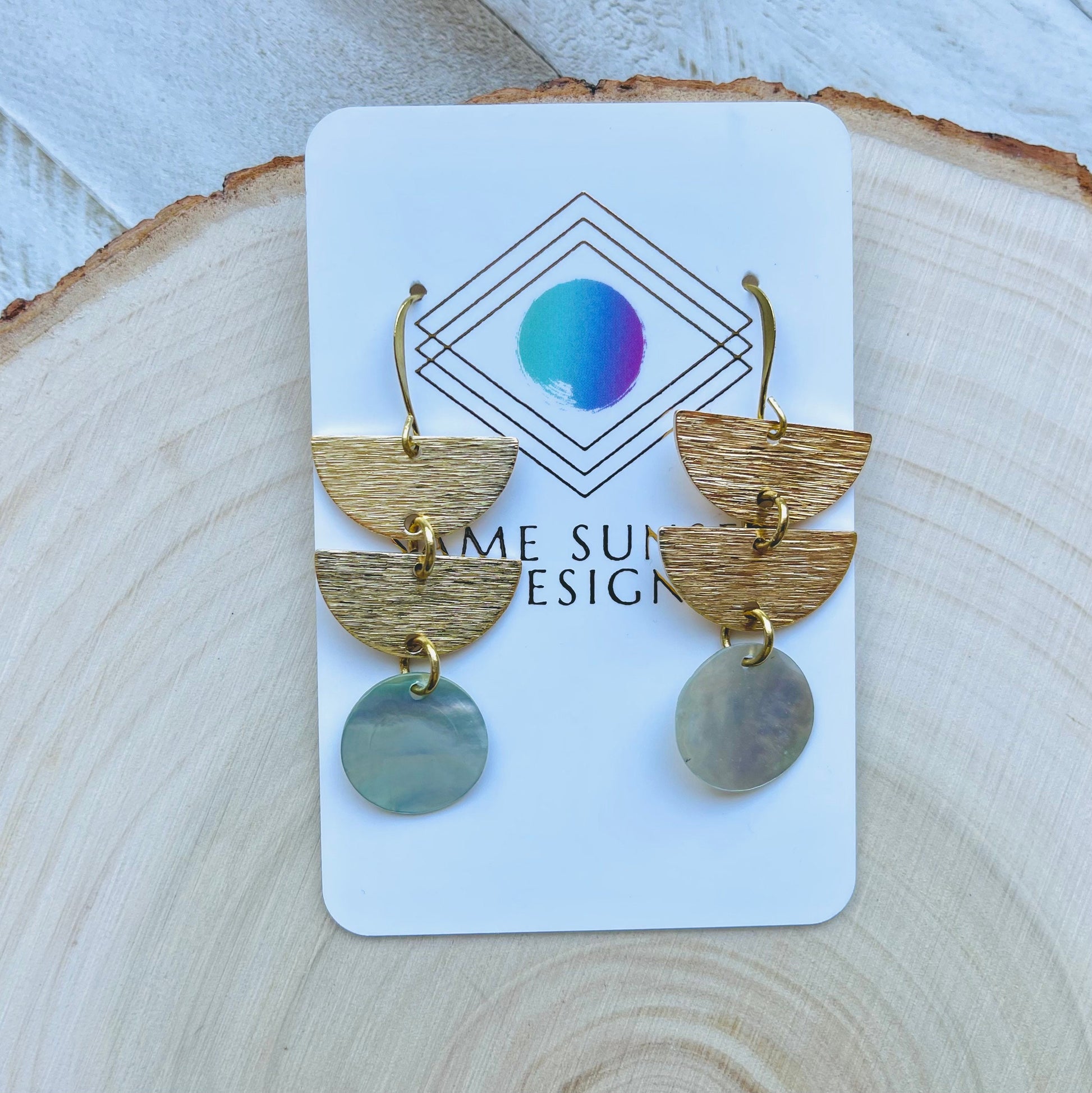 Abalone Earrings, Boho Earrings, Witchy Earrings, Wanderlust Jewelry, Unique Gifts for Sister, Western Earrings Dangle, Fun Birthday Gift