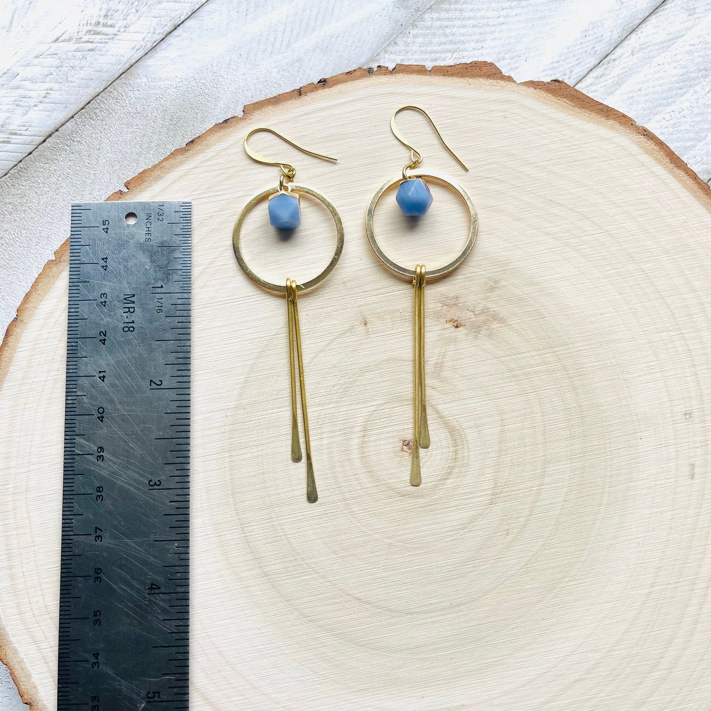 Agate Earrings, Hoop Earrings Gold, Western Earrings, Fringe Earrings, Mothers Day Gift from Daughter, Unique Birthday Gift for Aunt, Boho