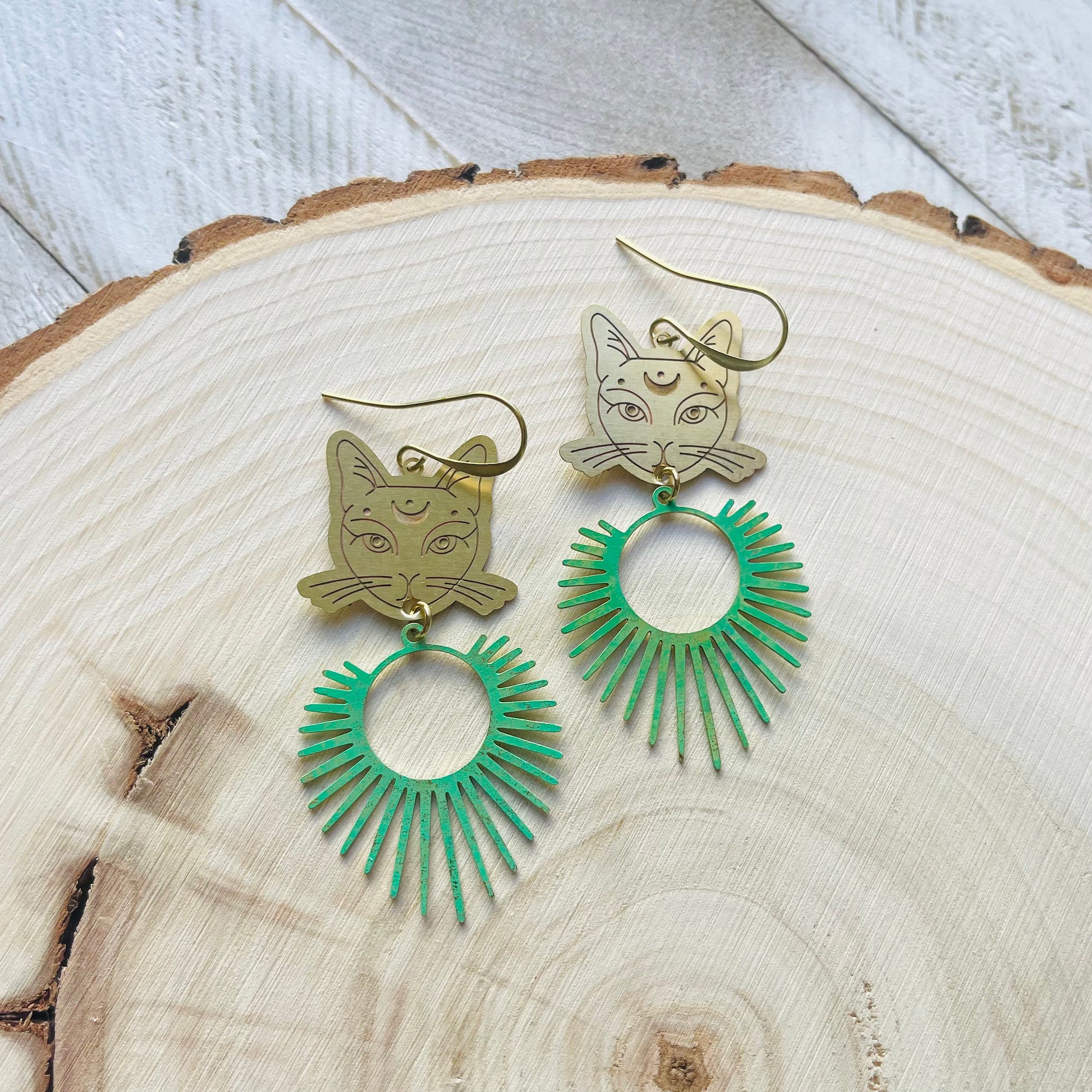 Cat Earrings, Witchy Earrings, Witchy Gifts for Women, Best Gifts for Aunt, Unique Birthday Gift for Sister in Law, Unique Graduation Gifts