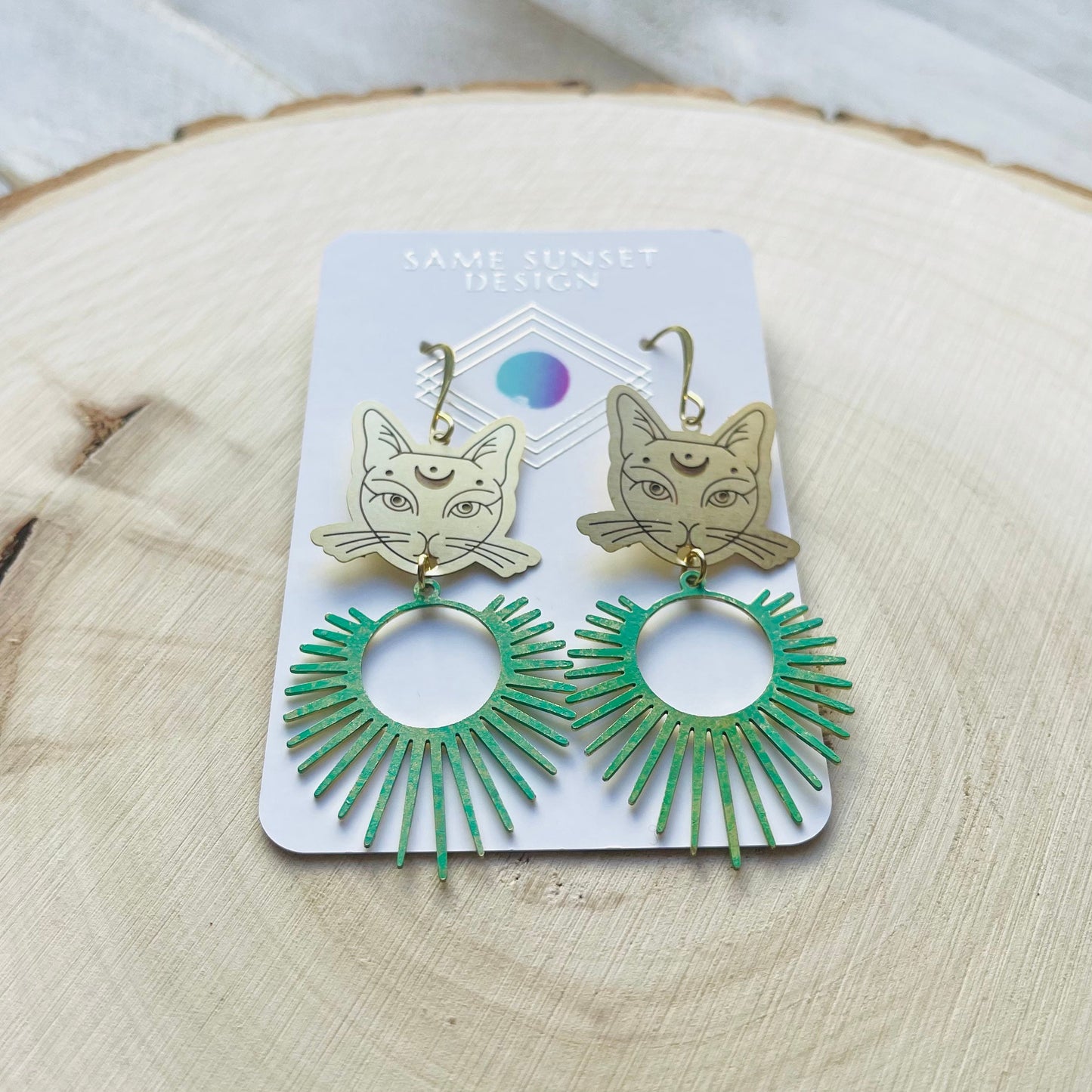 Cat Earrings, Witchy Earrings, Witchy Gifts for Women, Best Gifts for Aunt, Unique Birthday Gift for Sister in Law, Unique Graduation Gifts