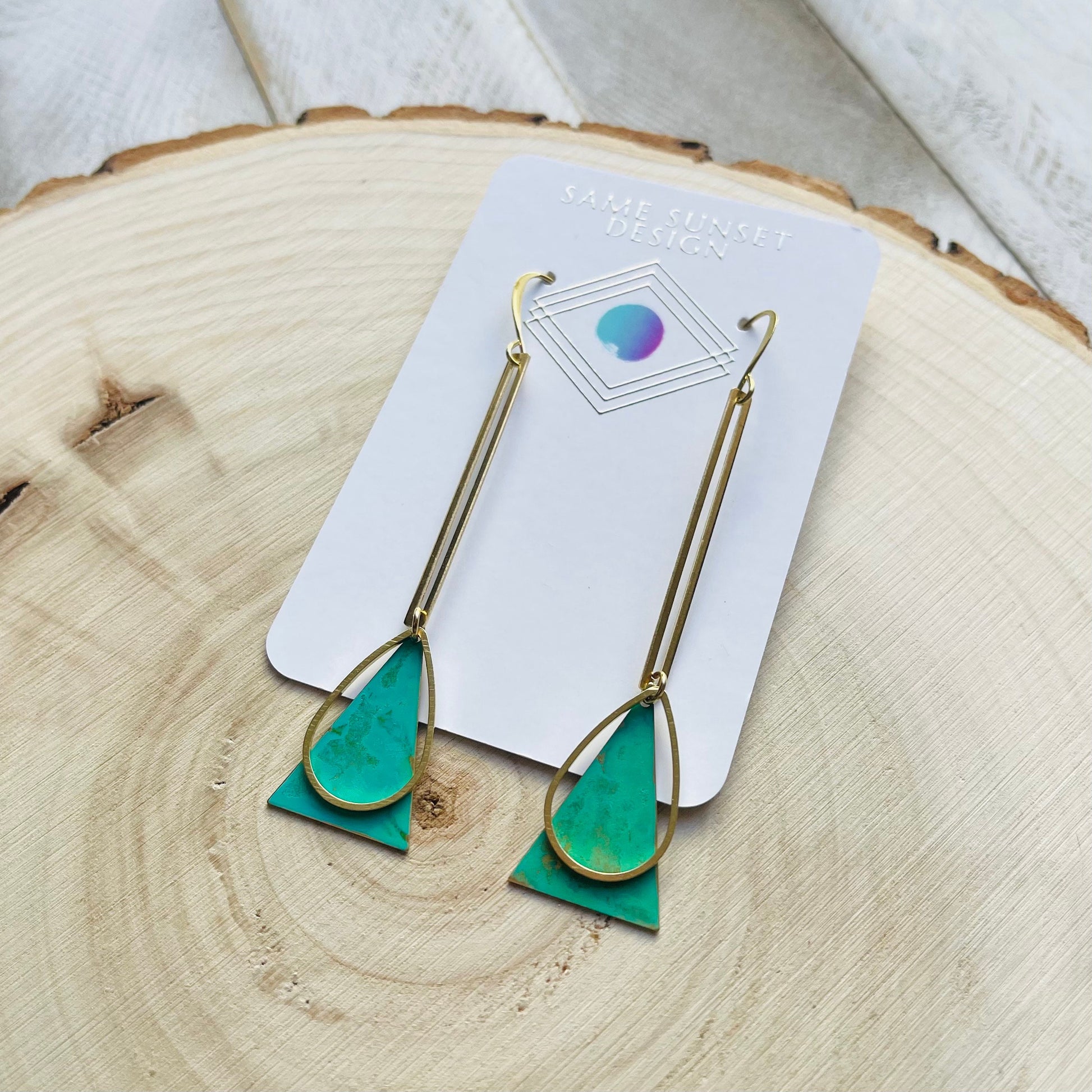 Green Earrings Dangle, Patina Earrings, Festival Jewelry Earrings, Witchy Jewelry, Witchy Earrings, Graduation Earrings 2023, Unique Gifts