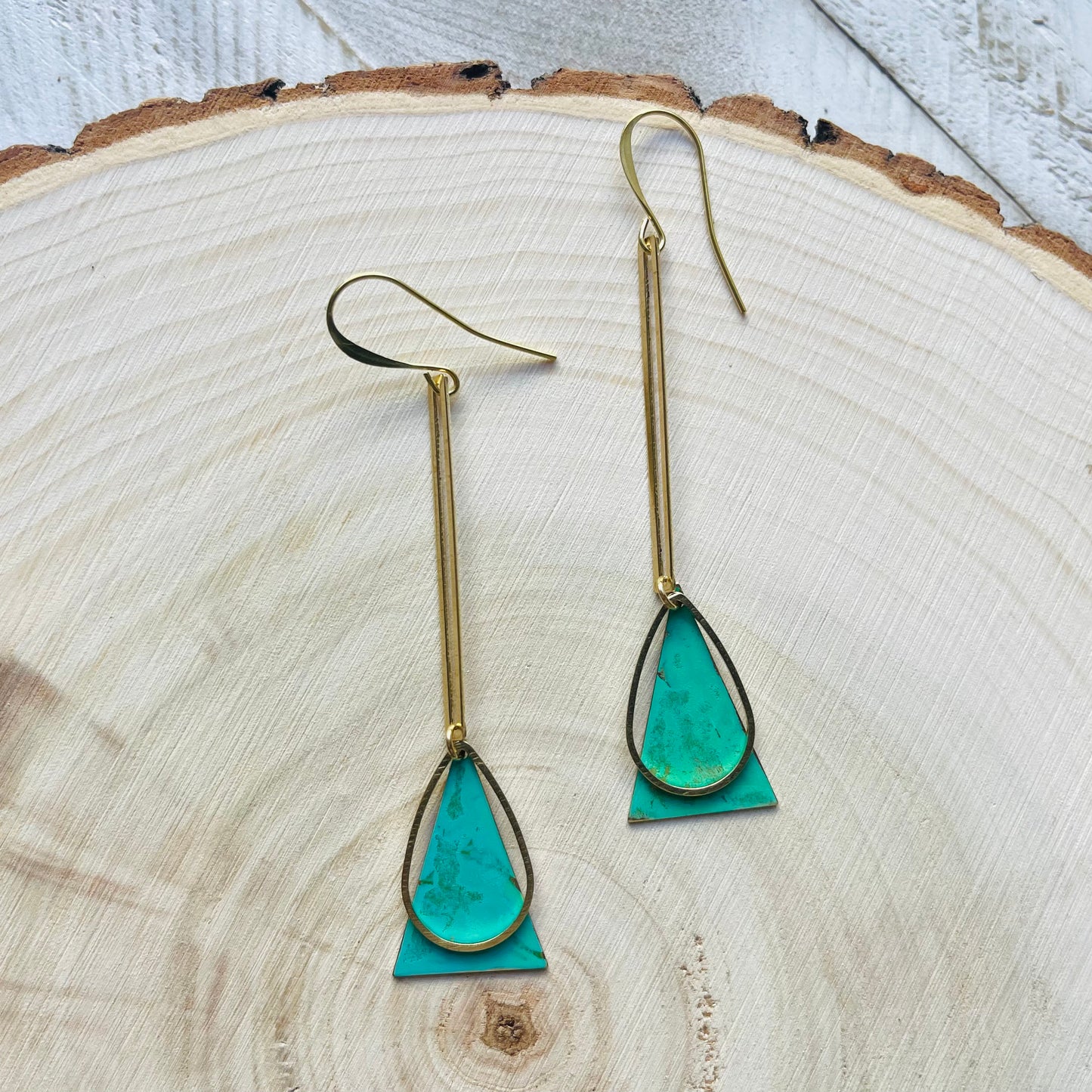 Green Earrings Dangle, Patina Earrings, Festival Jewelry Earrings, Witchy Jewelry, Witchy Earrings, Graduation Earrings 2023, Unique Gifts