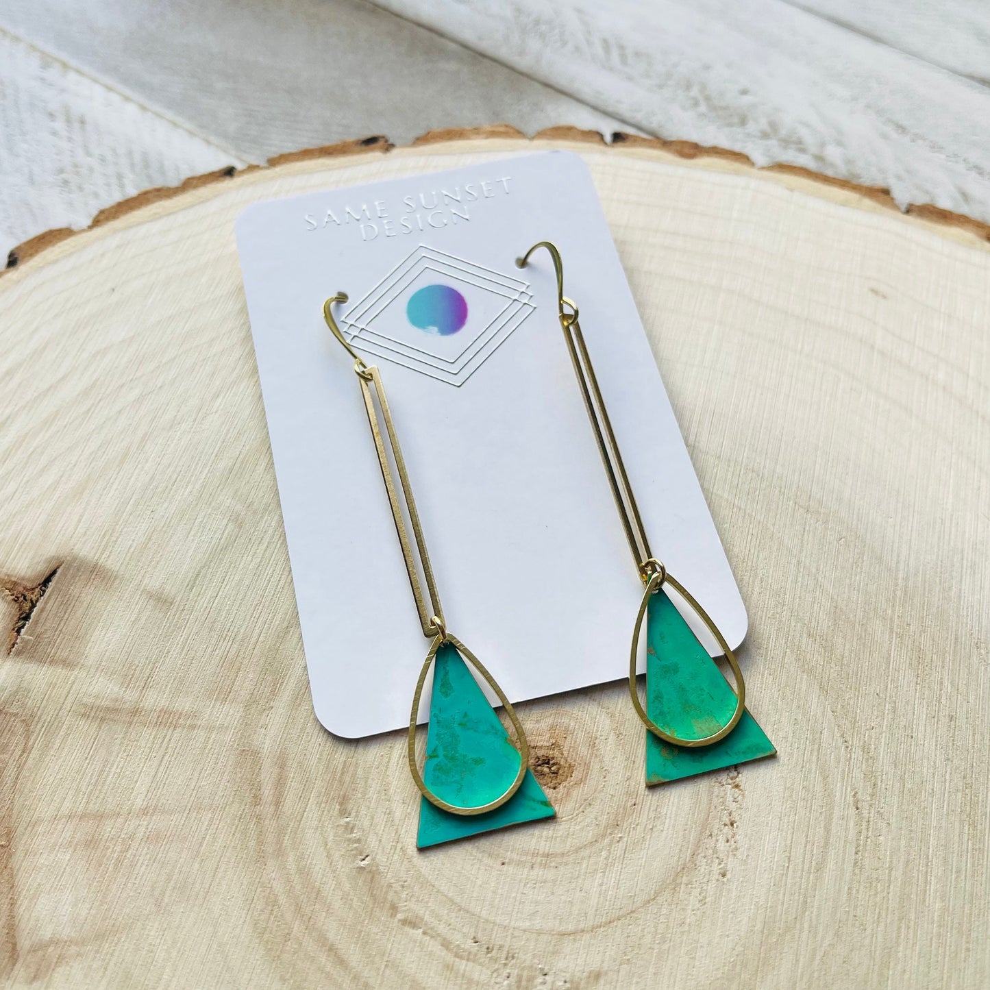 Green Earrings Dangle, Patina Earrings, Festival Jewelry Earrings, Witchy Jewelry, Witchy Earrings, Graduation Earrings 2023, Unique Gifts