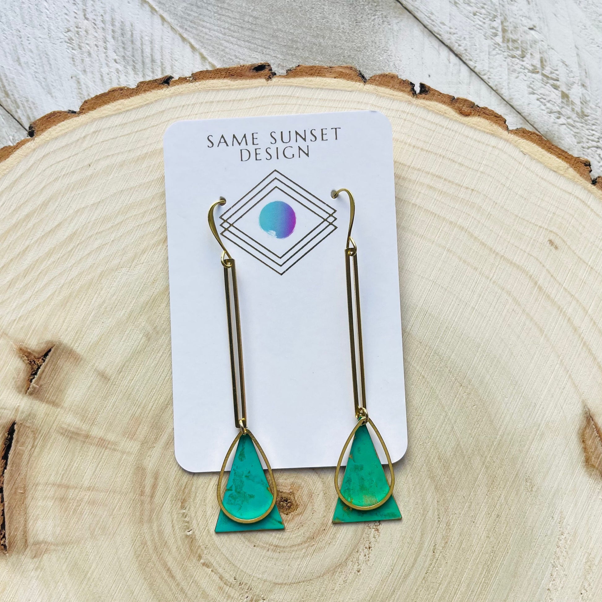 Green Earrings Dangle, Patina Earrings, Festival Jewelry Earrings, Witchy Jewelry, Witchy Earrings, Graduation Earrings 2023, Unique Gifts