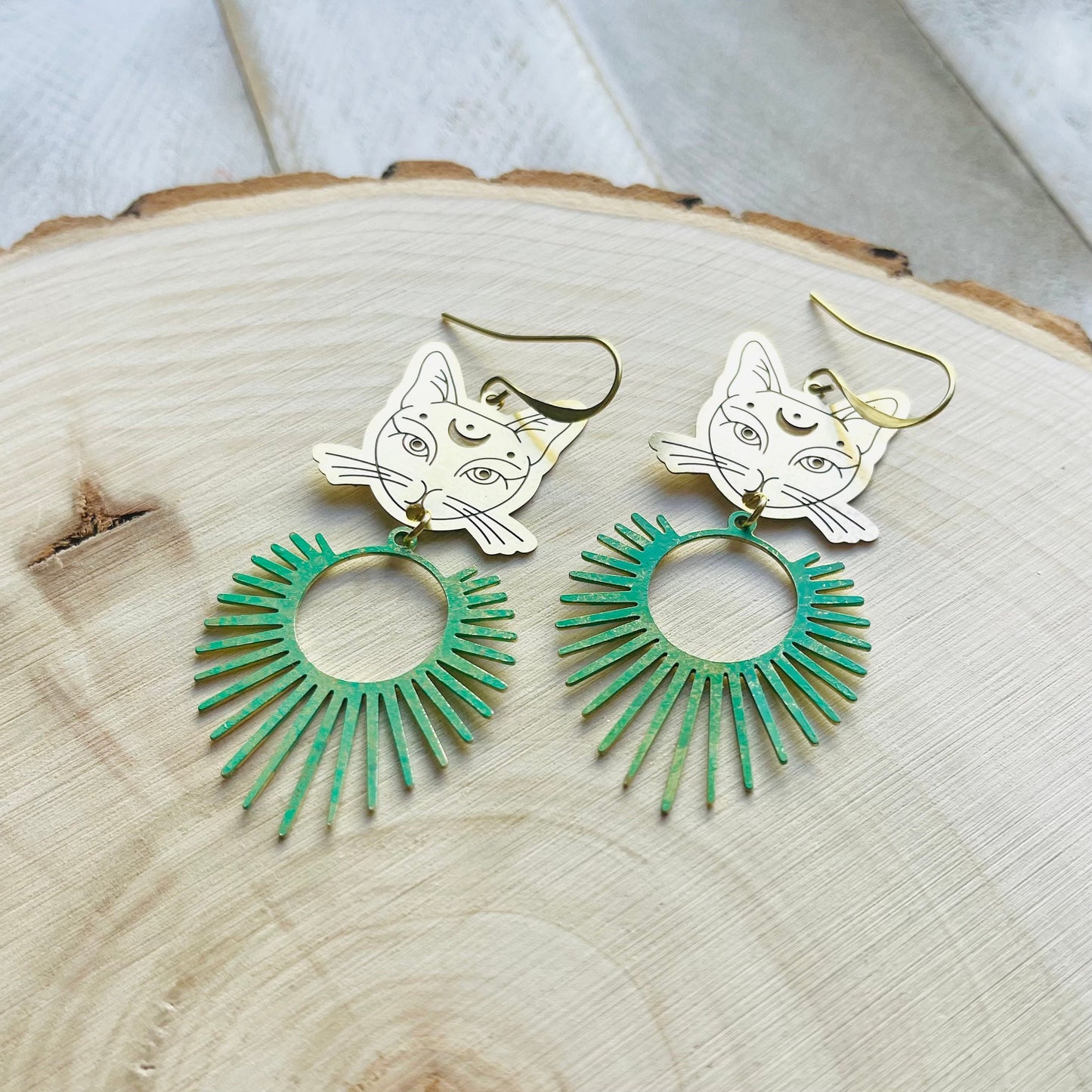 Cat Earrings, Witchy Earrings, Witchy Gifts for Women, Best Gifts for Aunt, Unique Birthday Gift for Sister in Law, Unique Graduation Gifts