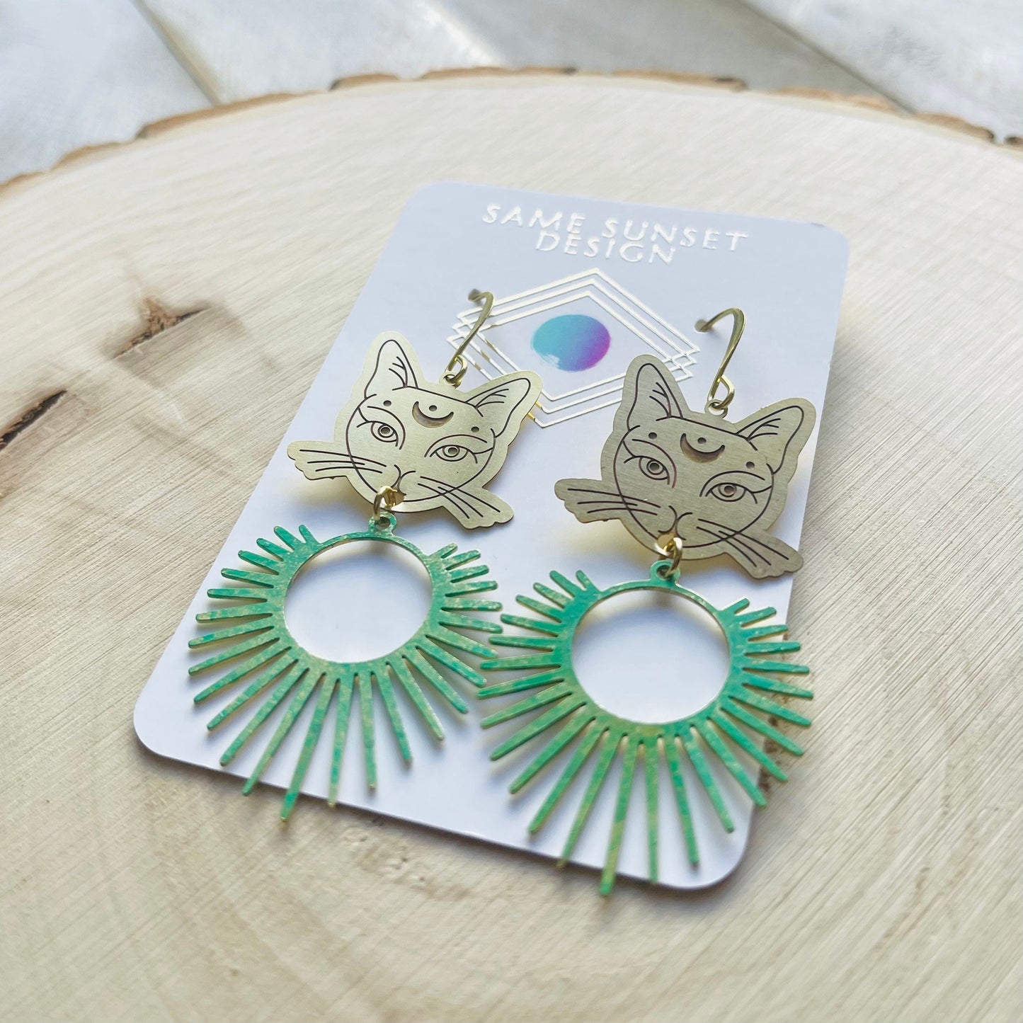 Cat Earrings, Witchy Earrings, Witchy Gifts for Women, Best Gifts for Aunt, Unique Birthday Gift for Sister in Law, Unique Graduation Gifts