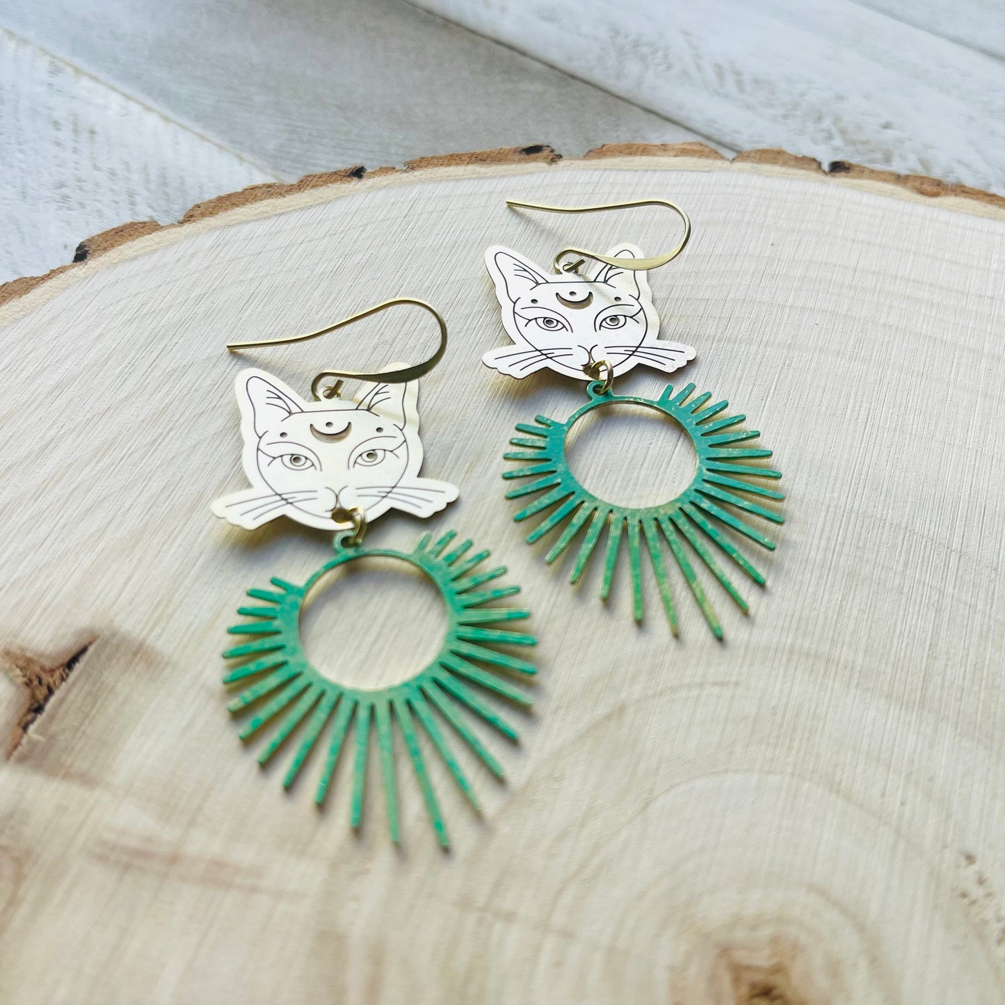 Cat Earrings, Witchy Earrings, Witchy Gifts for Women, Best Gifts for Aunt, Unique Birthday Gift for Sister in Law, Unique Graduation Gifts