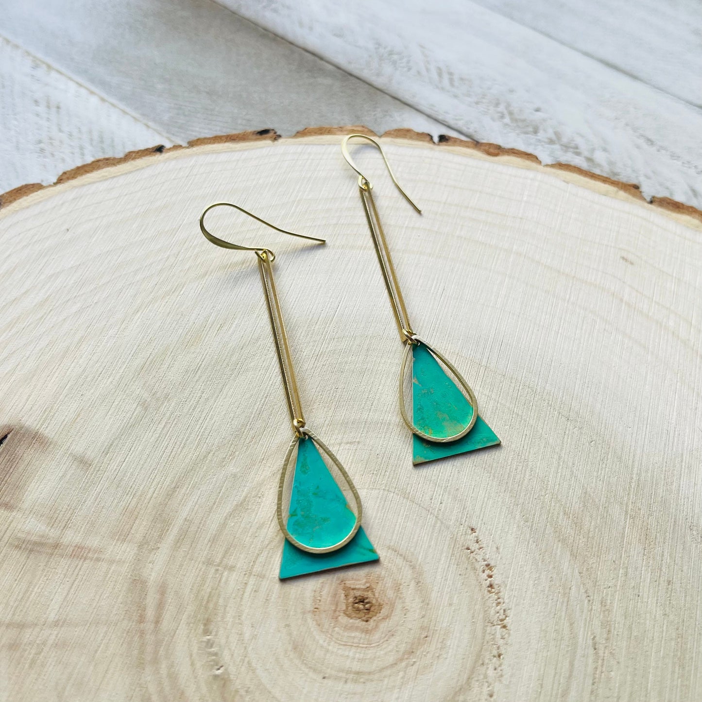 Green Earrings Dangle, Patina Earrings, Festival Jewelry Earrings, Witchy Jewelry, Witchy Earrings, Graduation Earrings 2023, Unique Gifts