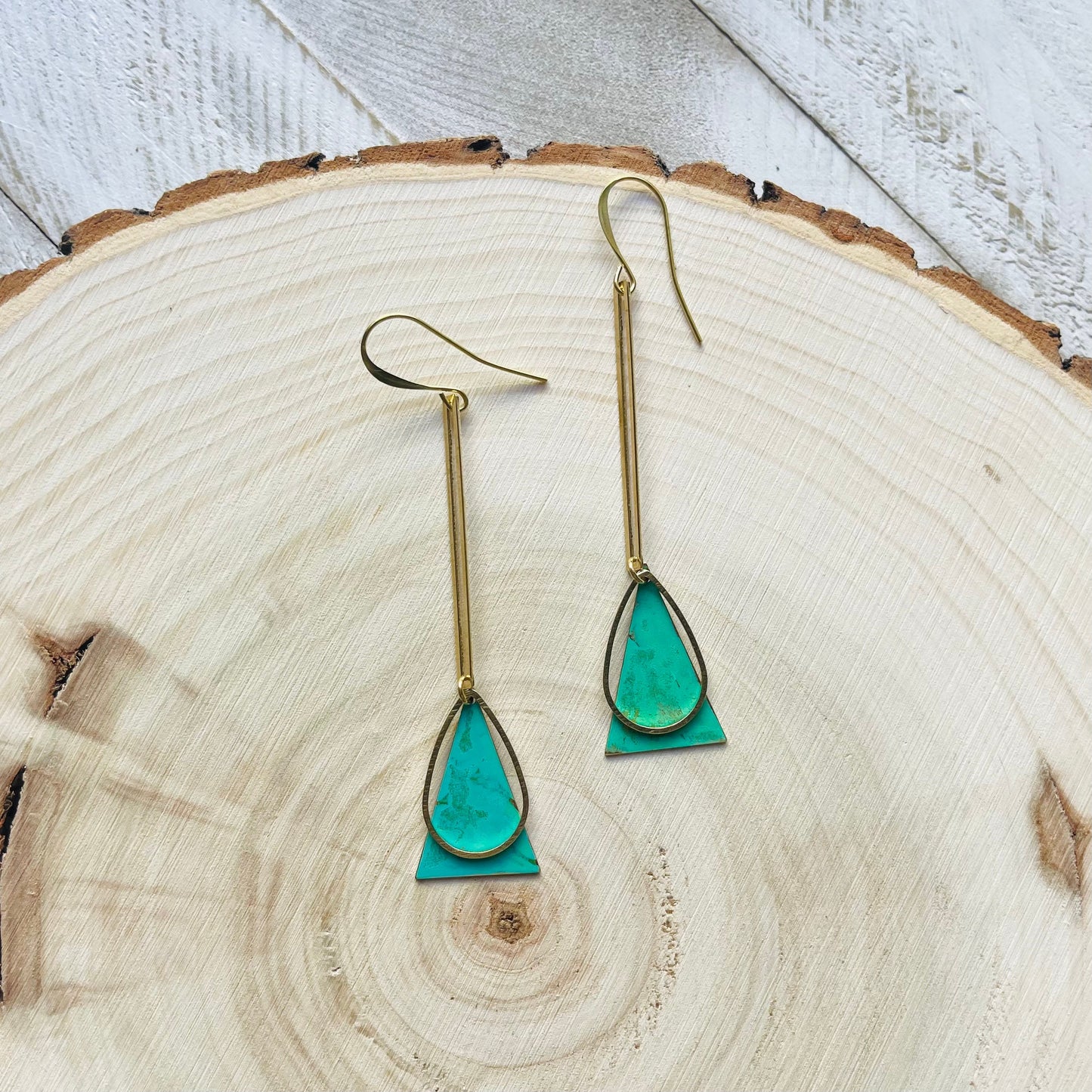 Green Earrings Dangle, Patina Earrings, Festival Jewelry Earrings, Witchy Jewelry, Witchy Earrings, Graduation Earrings 2023, Unique Gifts
