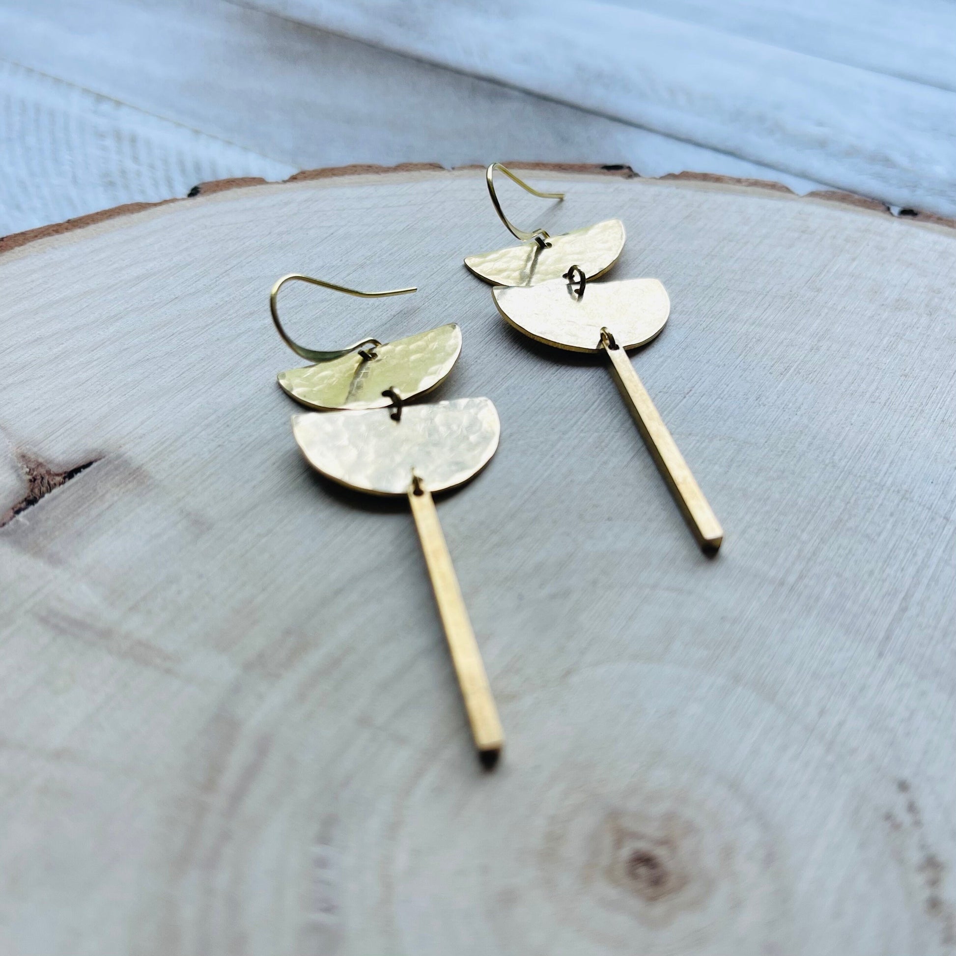 Brass Earrings Handmade, Celestial Earrings Dangle, Western Boho Jewelry, Trendy Earrings 2023, Unique Gifts for Birthday, Fun Gifts