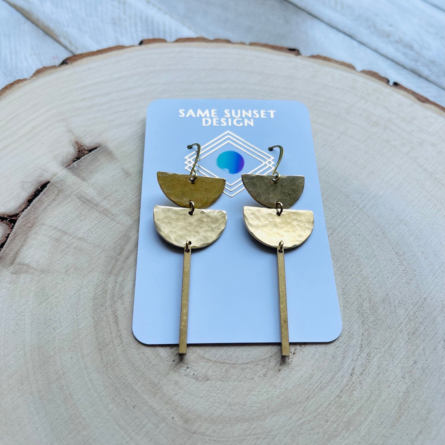 Brass Earrings Handmade, Celestial Earrings Dangle, Western Boho Jewelry, Trendy Earrings 2023, Unique Gifts for Birthday, Fun Gifts