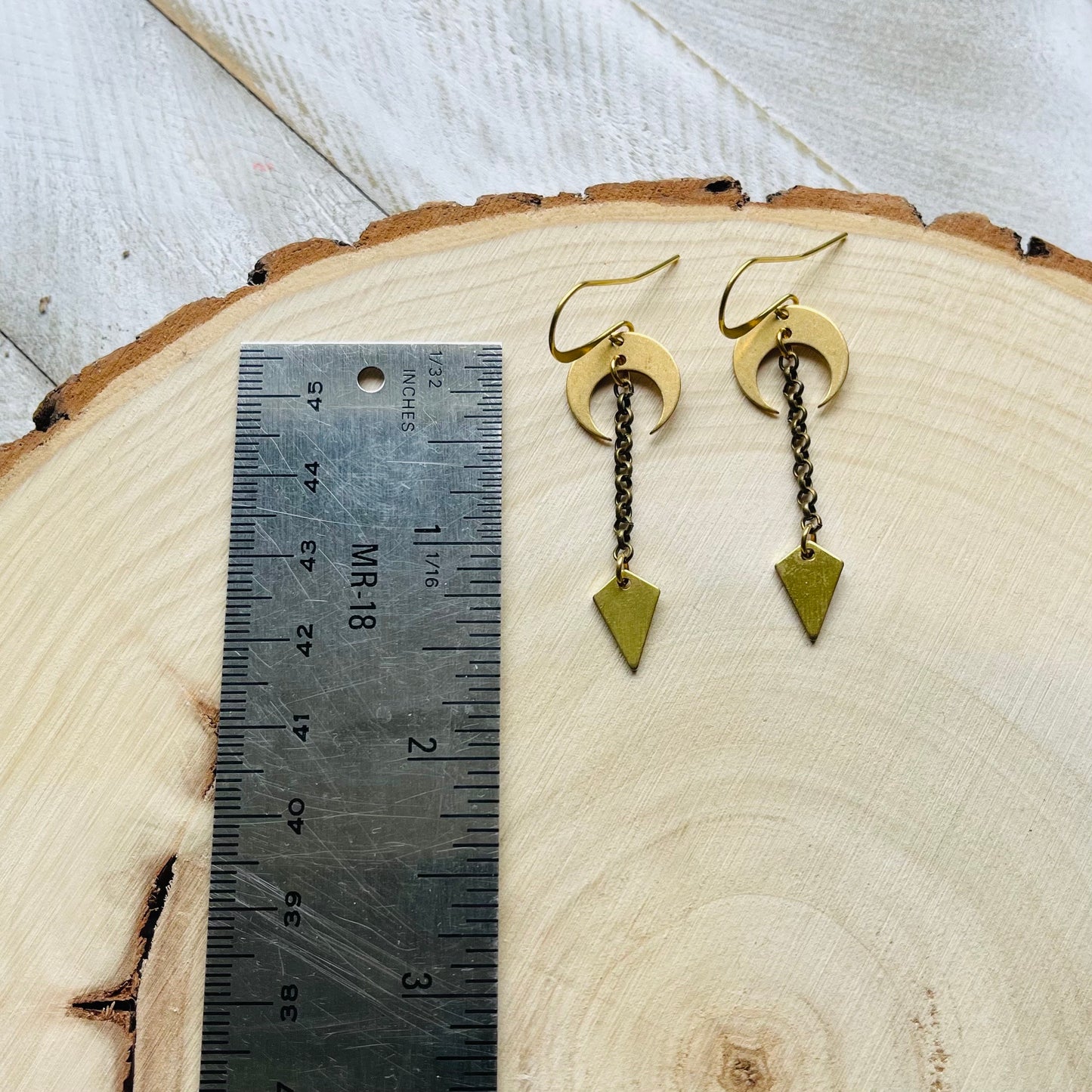 Crescent Moon Earrings Gold, Witchy Earrings, Celestial Jewelry, Best Friend Birthday Gift, Unique Gifts for Sister, Boho Earrings Dangle