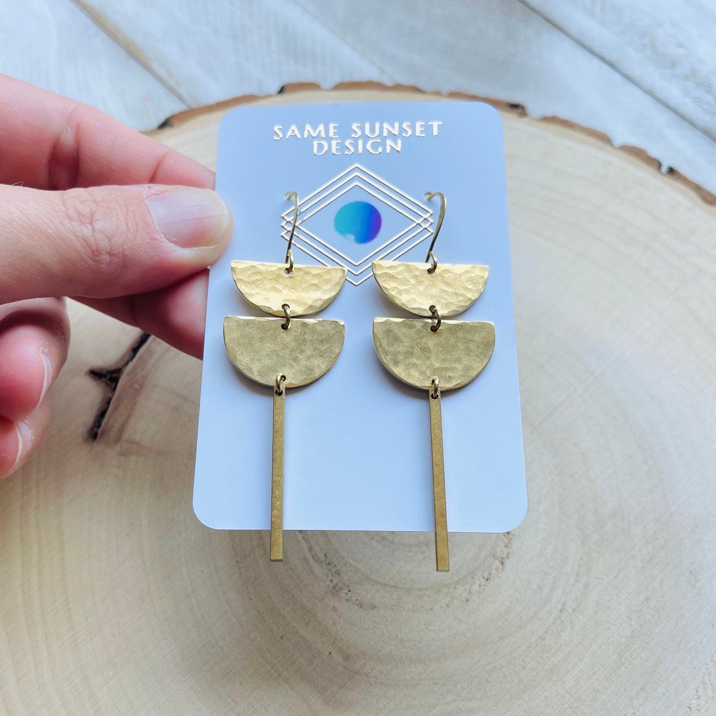Brass Earrings Handmade, Celestial Earrings Dangle, Western Boho Jewelry, Trendy Earrings 2023, Unique Gifts for Birthday, Fun Gifts