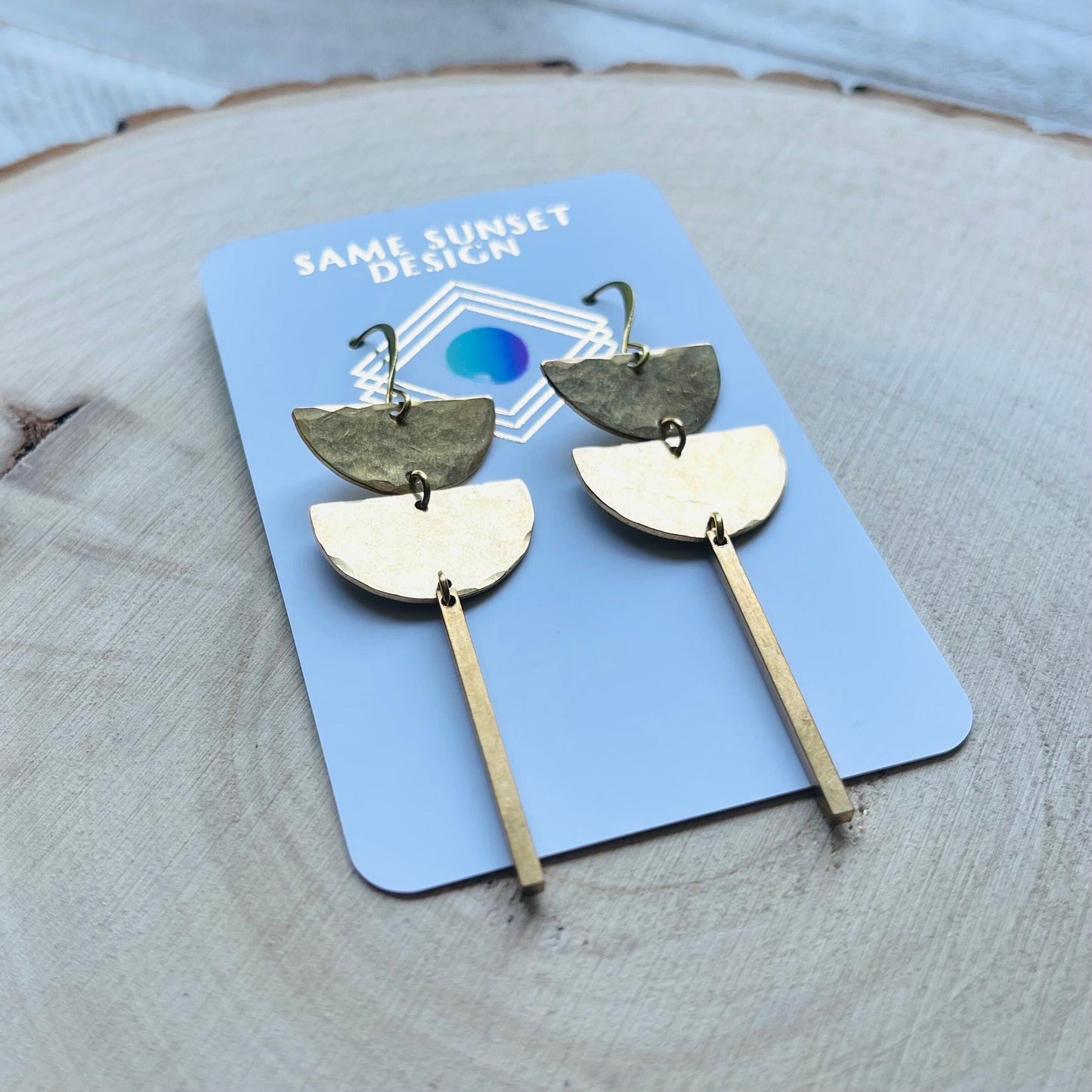 Brass Earrings Handmade, Celestial Earrings Dangle, Western Boho Jewelry, Trendy Earrings 2023, Unique Gifts for Birthday, Fun Gifts