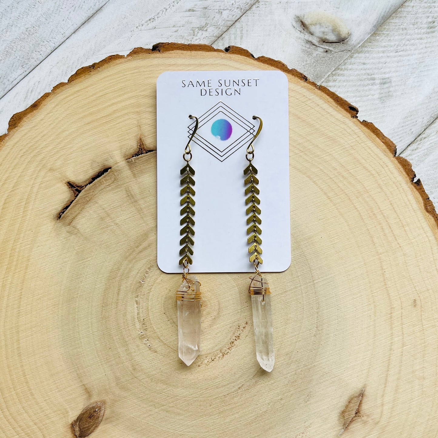 Raw Quartz Earrings, Witchy Earrings, Metaphysical Gifts, Healing Crystal Earrings, Unique Gifts for Best Friend, Best Gifts for Mom