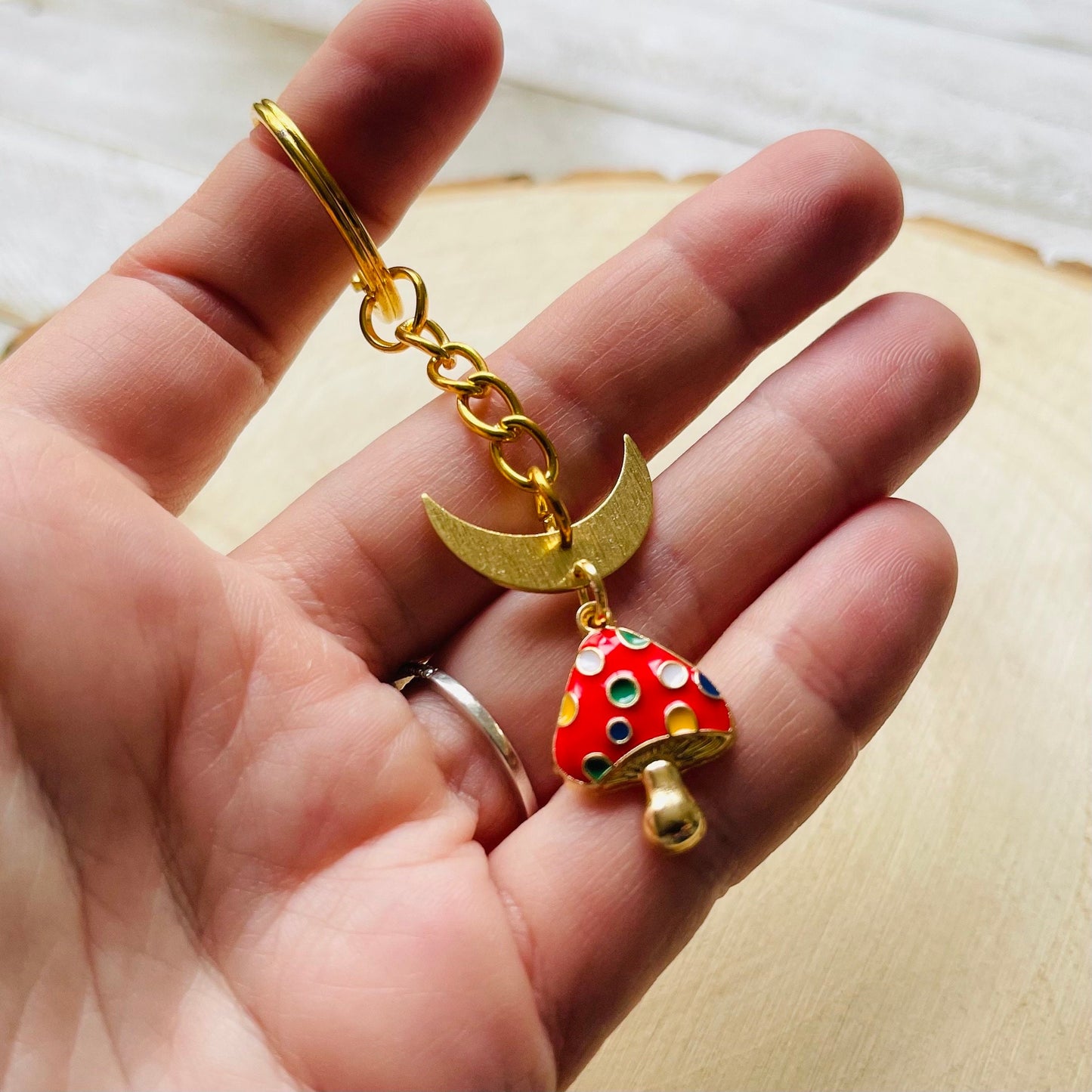 Mushroom Keychain