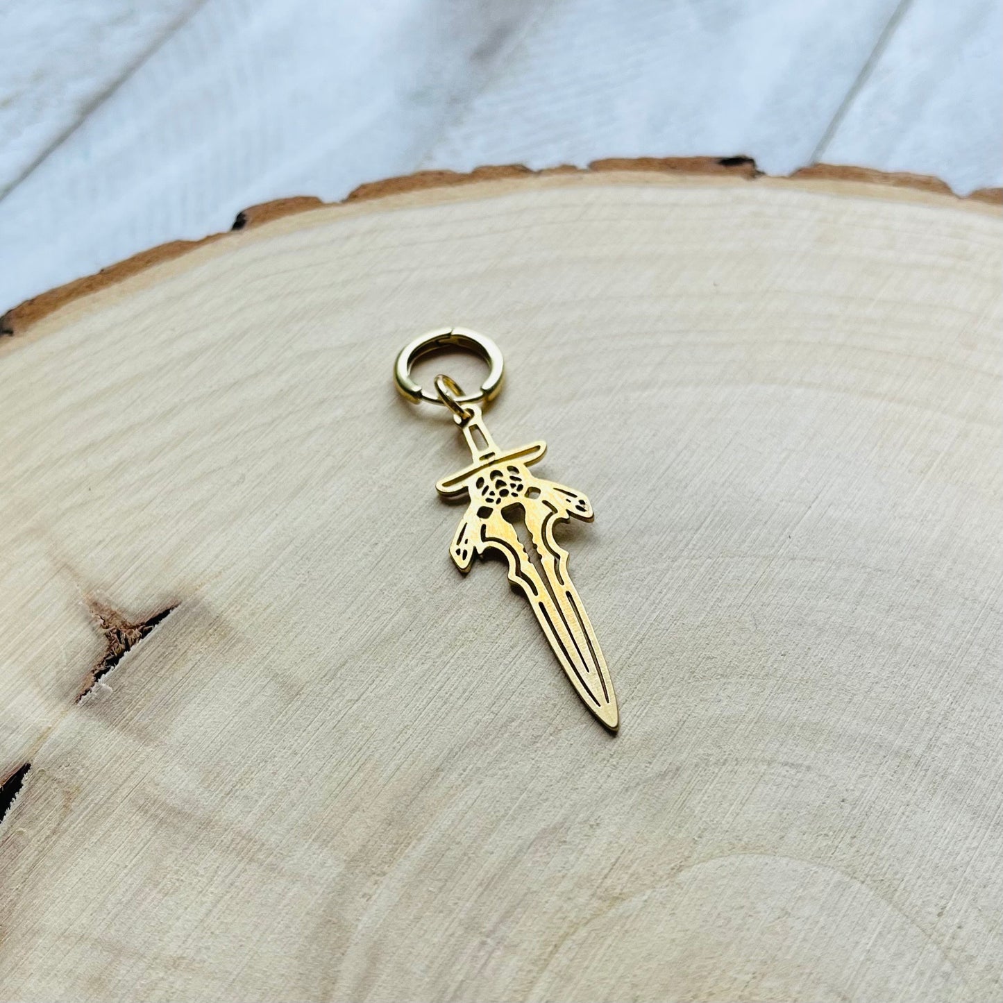 Dagger Earring, Single Earring Dangle, Earring for Men, Mono Earring, Unique Birthday Gift for Brother, Witchy Gifts for Best Friend