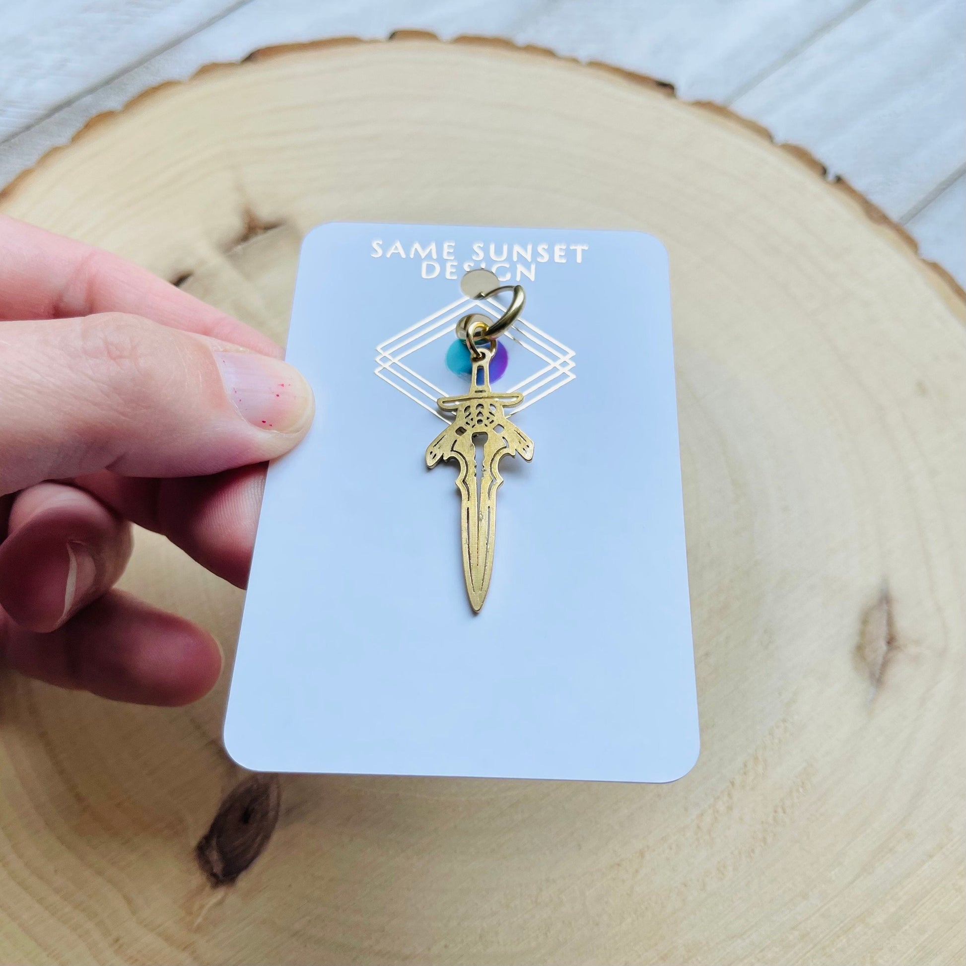Dagger Earring, Single Earring Dangle, Earring for Men, Mono Earring, Unique Birthday Gift for Brother, Witchy Gifts for Best Friend