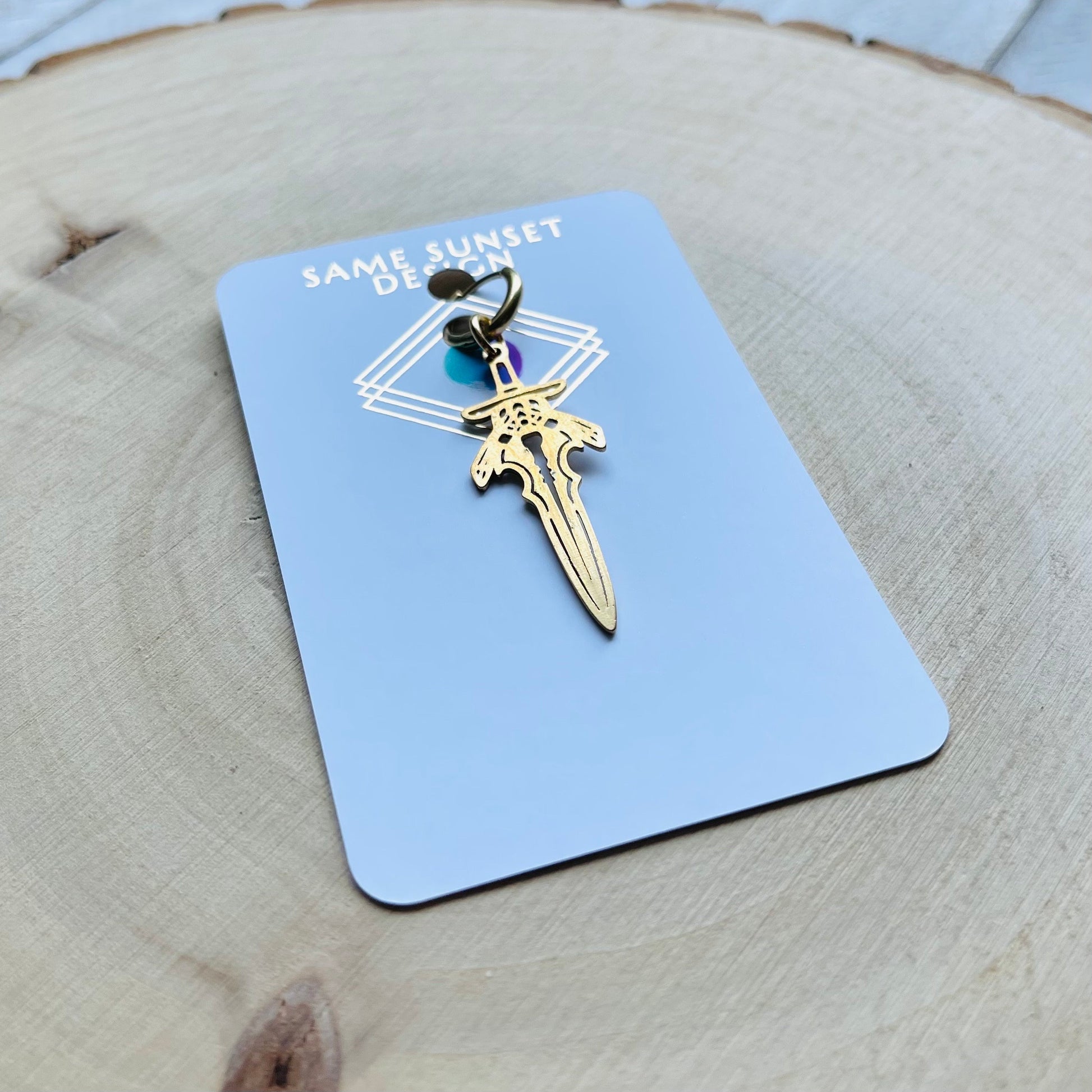 Dagger Earring, Single Earring Dangle, Earring for Men, Mono Earring, Unique Birthday Gift for Brother, Witchy Gifts for Best Friend