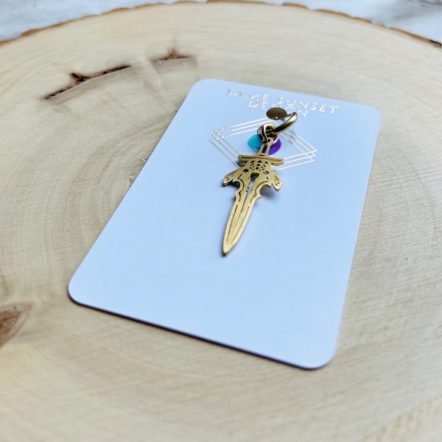 Dagger Earring, Single Earring Dangle, Earring for Men, Mono Earring, Unique Birthday Gift for Brother, Witchy Gifts for Best Friend