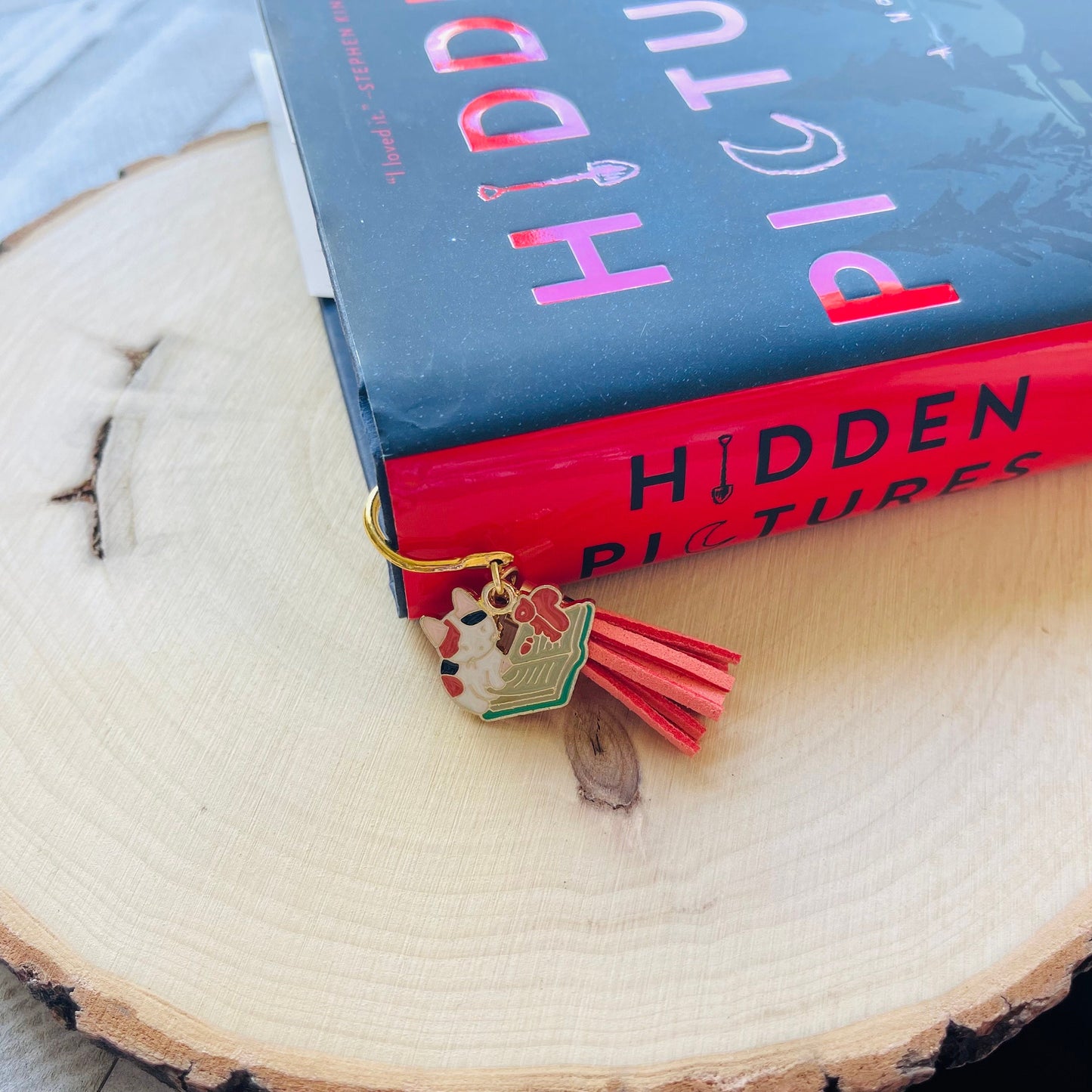 Cat Bookmark, Charm Bookmark, Bookmark for Women, Cute Bookmark, Book Lover Gift, Teacher Gifts Back to School, Cat Gifts for Cat Lovers