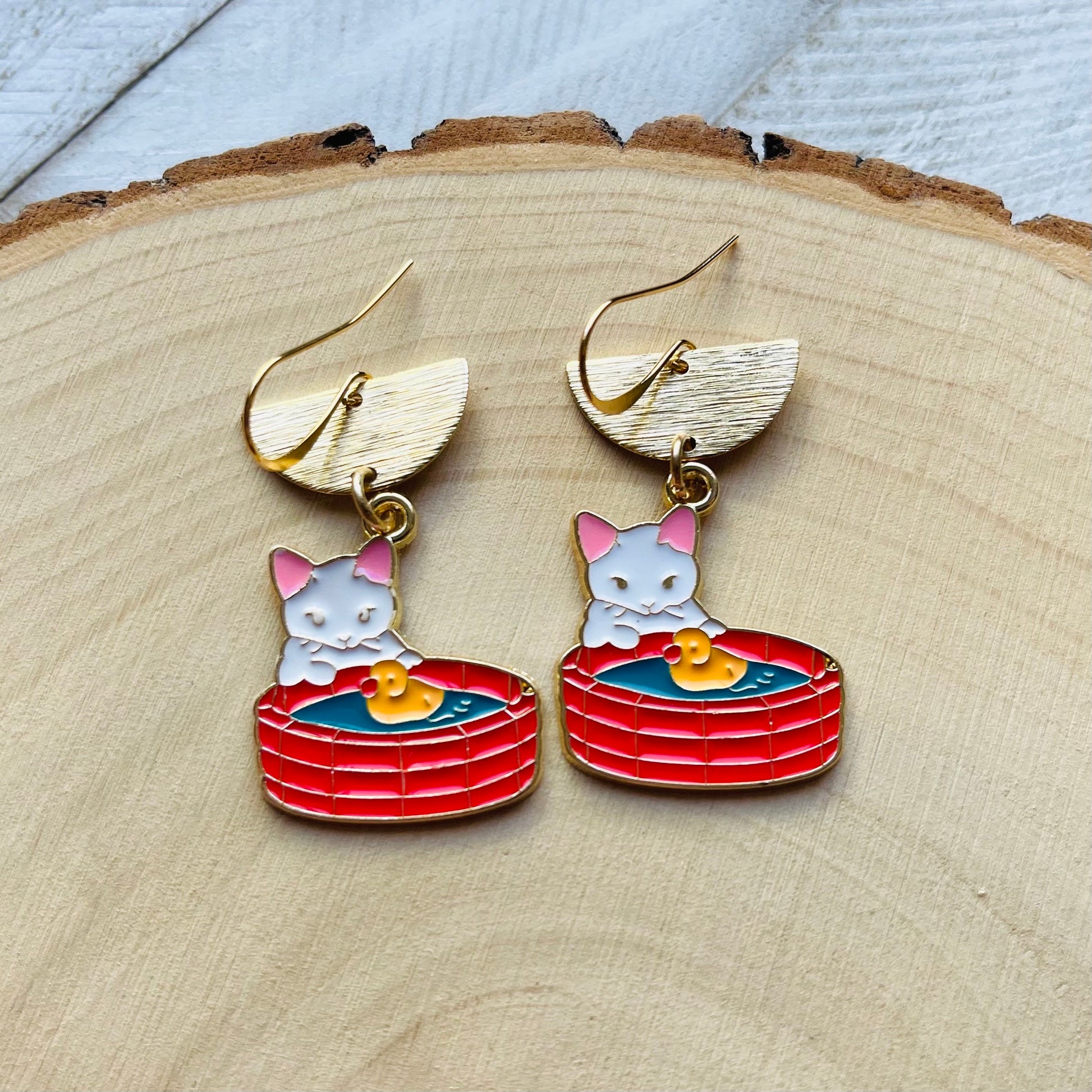 Cat Earrings, Cat Lover Jewelry, Cat Gifts for Cat Lovers, Kawaii Jewelry, Unique Gifts for Daughter, Sweet 16 Gift for Niece, Animal Gifts
