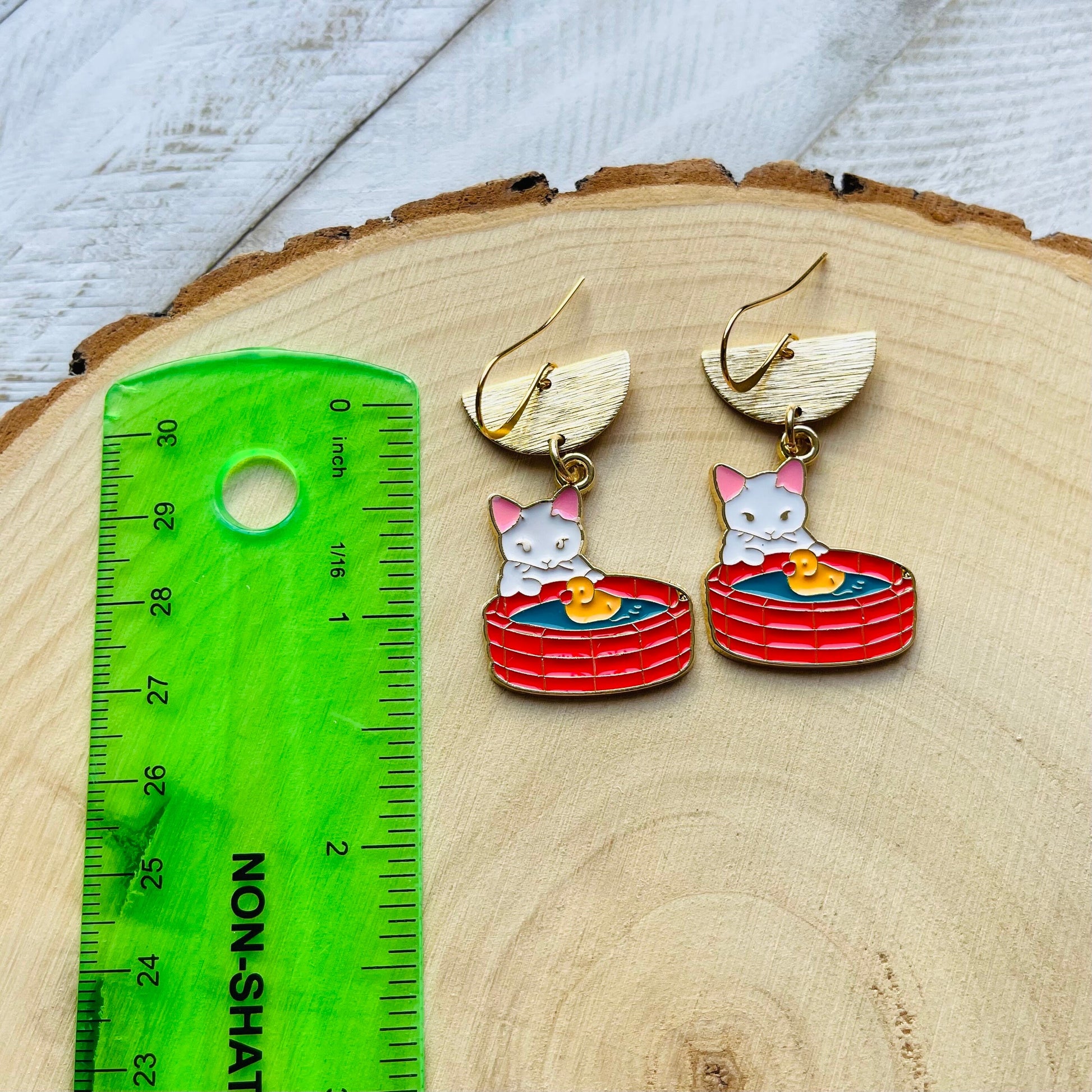 Cat Earrings, Cat Lover Jewelry, Cat Gifts for Cat Lovers, Kawaii Jewelry, Unique Gifts for Daughter, Sweet 16 Gift for Niece, Animal Gifts