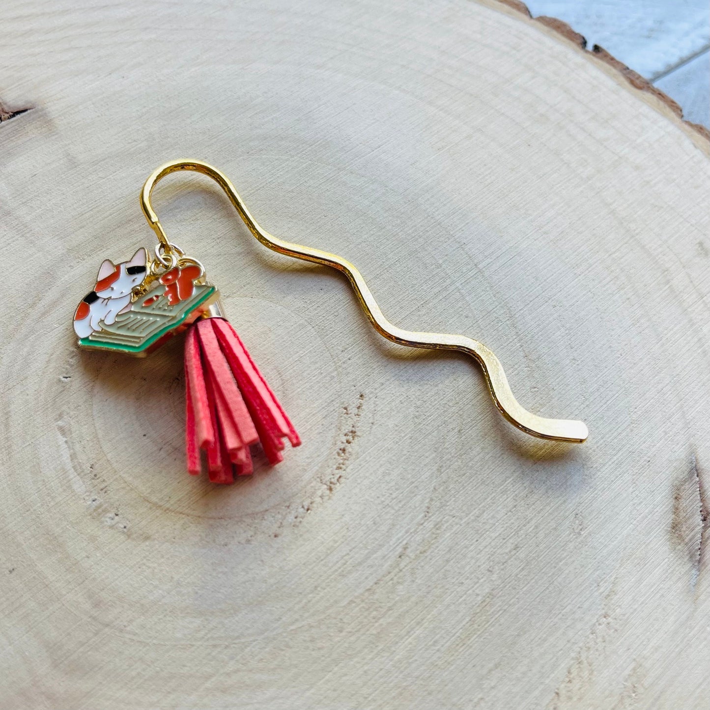 Cat Bookmark, Charm Bookmark, Bookmark for Women, Cute Bookmark, Book Lover Gift, Teacher Gifts Back to School, Cat Gifts for Cat Lovers