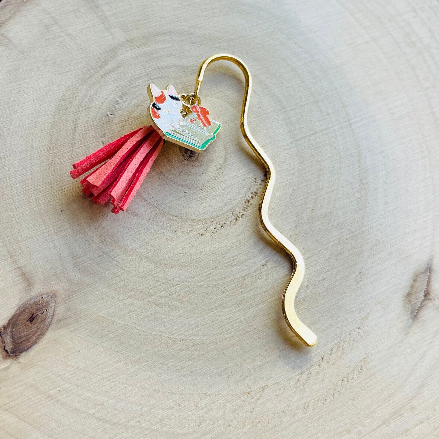 Cat Bookmark, Charm Bookmark, Bookmark for Women, Cute Bookmark, Book Lover Gift, Teacher Gifts Back to School, Cat Gifts for Cat Lovers