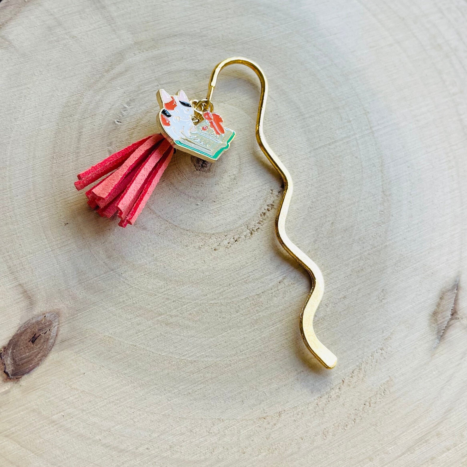Cat Bookmark, Charm Bookmark, Bookmark for Women, Cute Bookmark, Book Lover Gift, Teacher Gifts Back to School, Cat Gifts for Cat Lovers