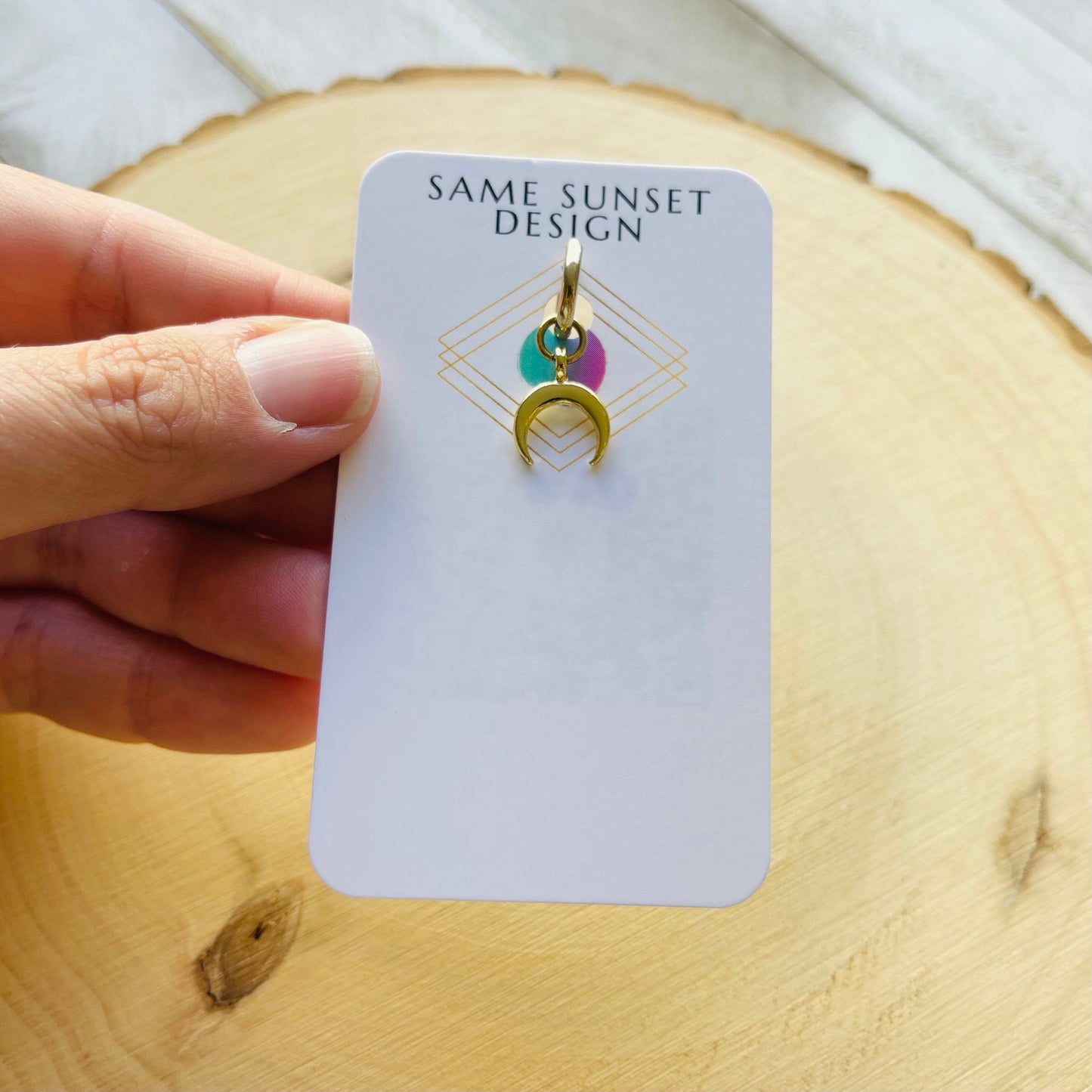 Moon Earring, Single Earring Dangle, Earring for Men, Mono Earring, Unique Birthday Gift for Brother, Witchy Gifts for Best Friend