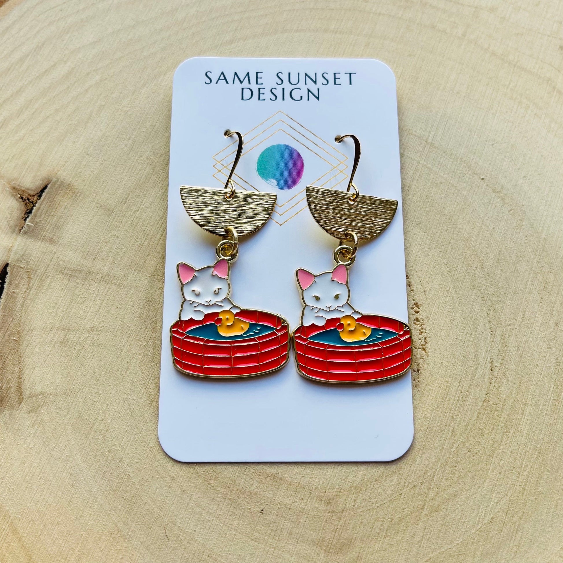 Cat Earrings, Cat Lover Jewelry, Cat Gifts for Cat Lovers, Kawaii Jewelry, Unique Gifts for Daughter, Sweet 16 Gift for Niece, Animal Gifts