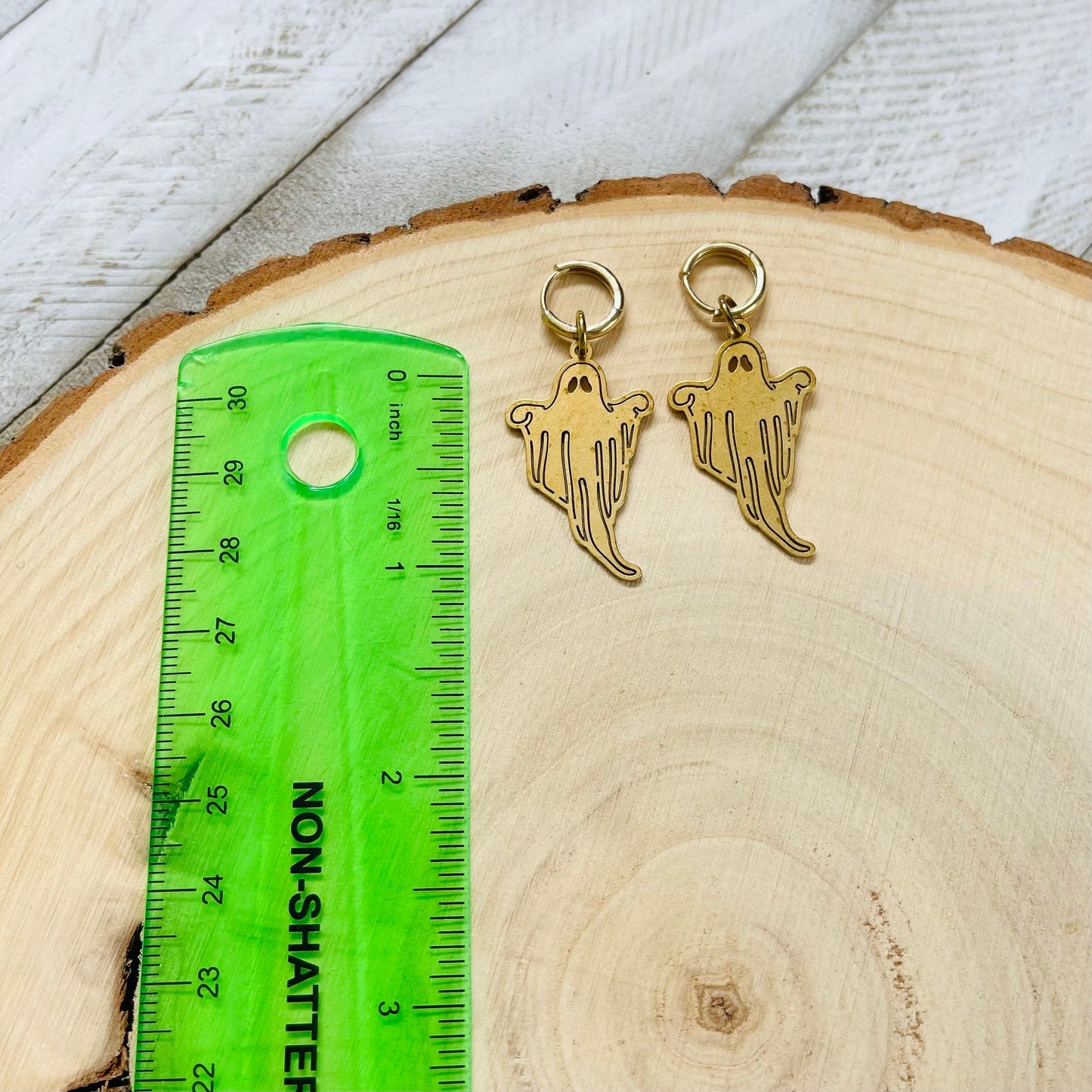 Ghost Earrings, Goth Earrings Dangle, Huggie Earrings Gold, Witchy Gifts, Unique Gifts for Teenage Girls, Halloween Gifts for Her, Goth